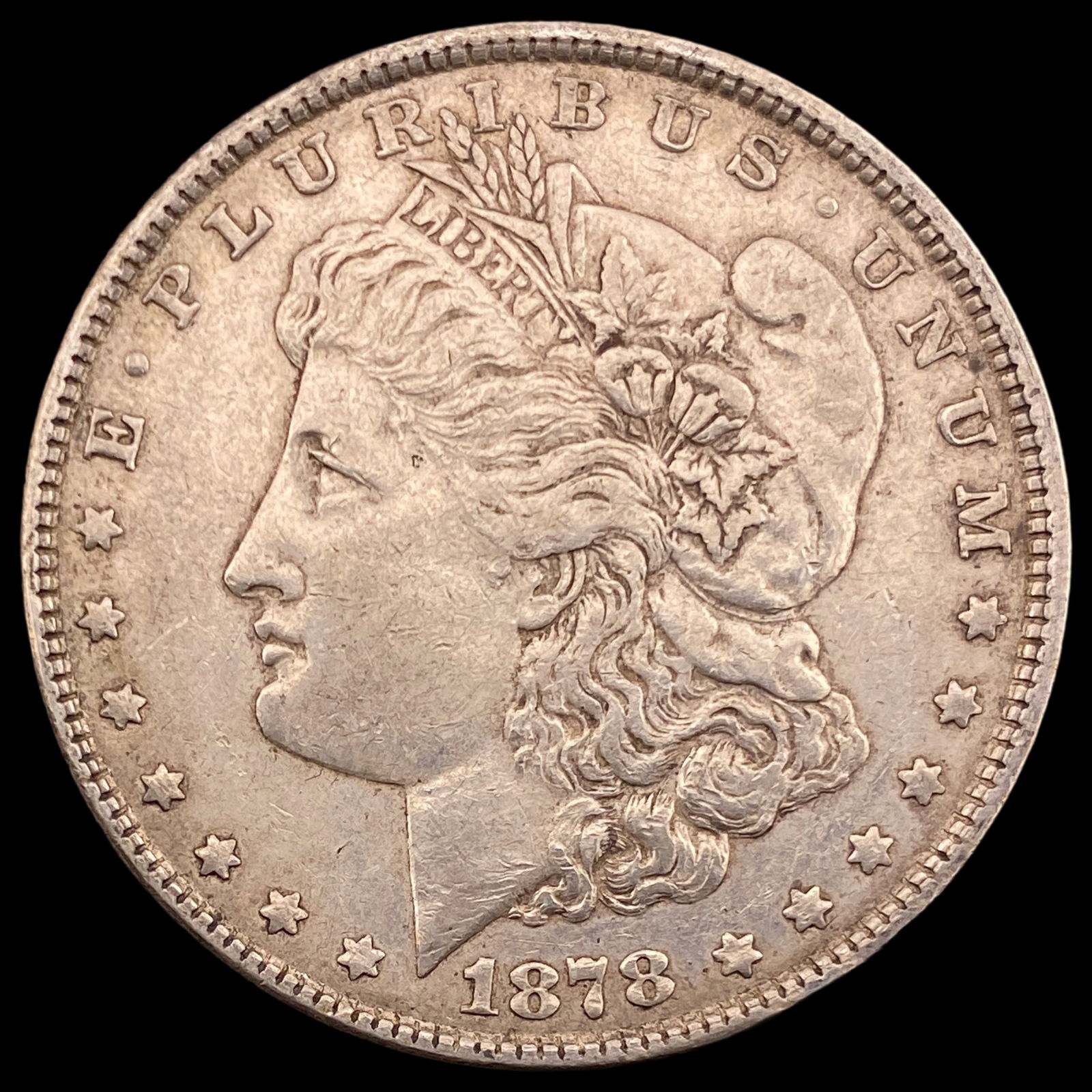 1878 Silver Morgan Dollar NEARLY UNCIRCULATED: 1878 Silver Morgan Dollar NEARLY UNCIRCULATED