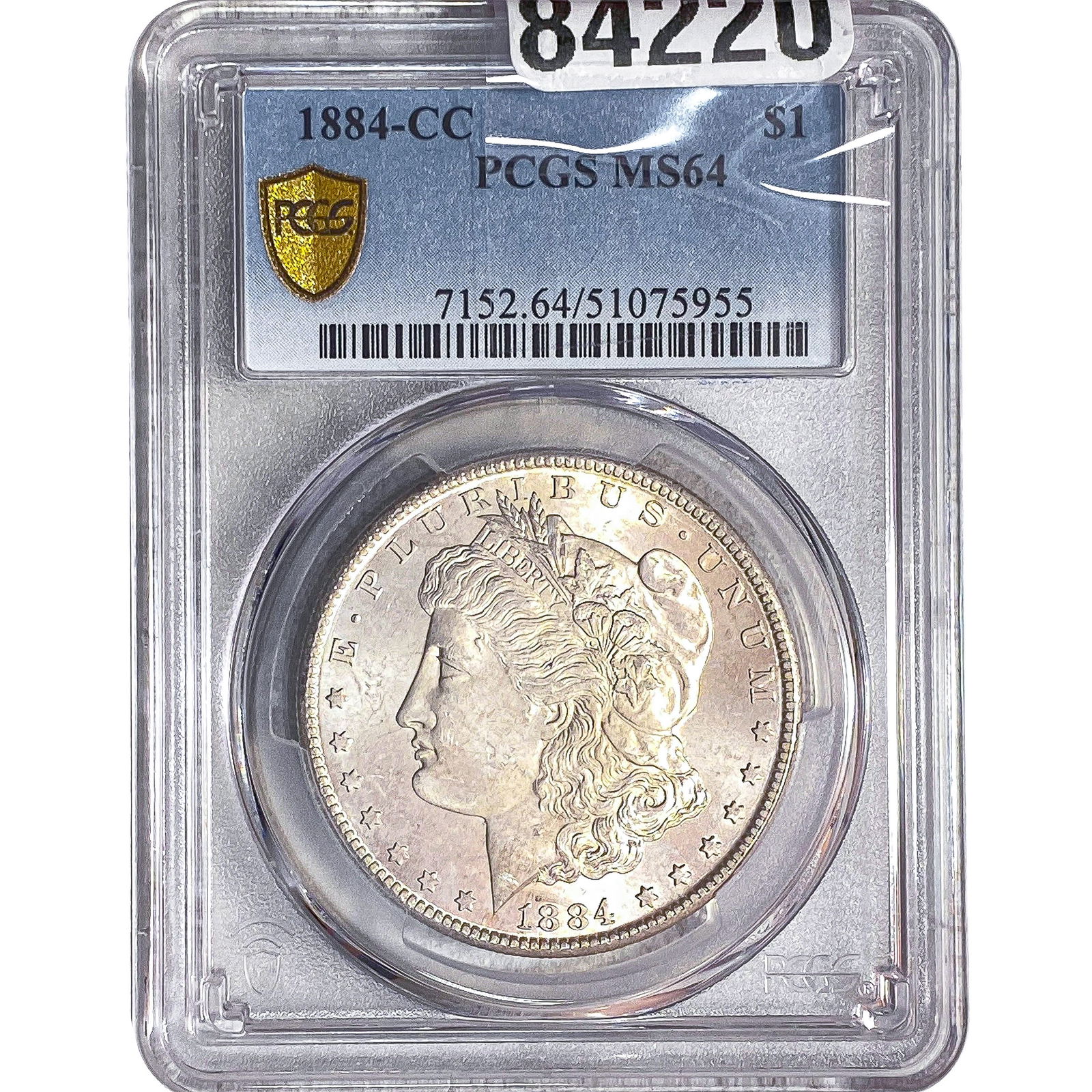 1884-CC Morgan Silver Dollar PCGS MS64 (1 of 2)