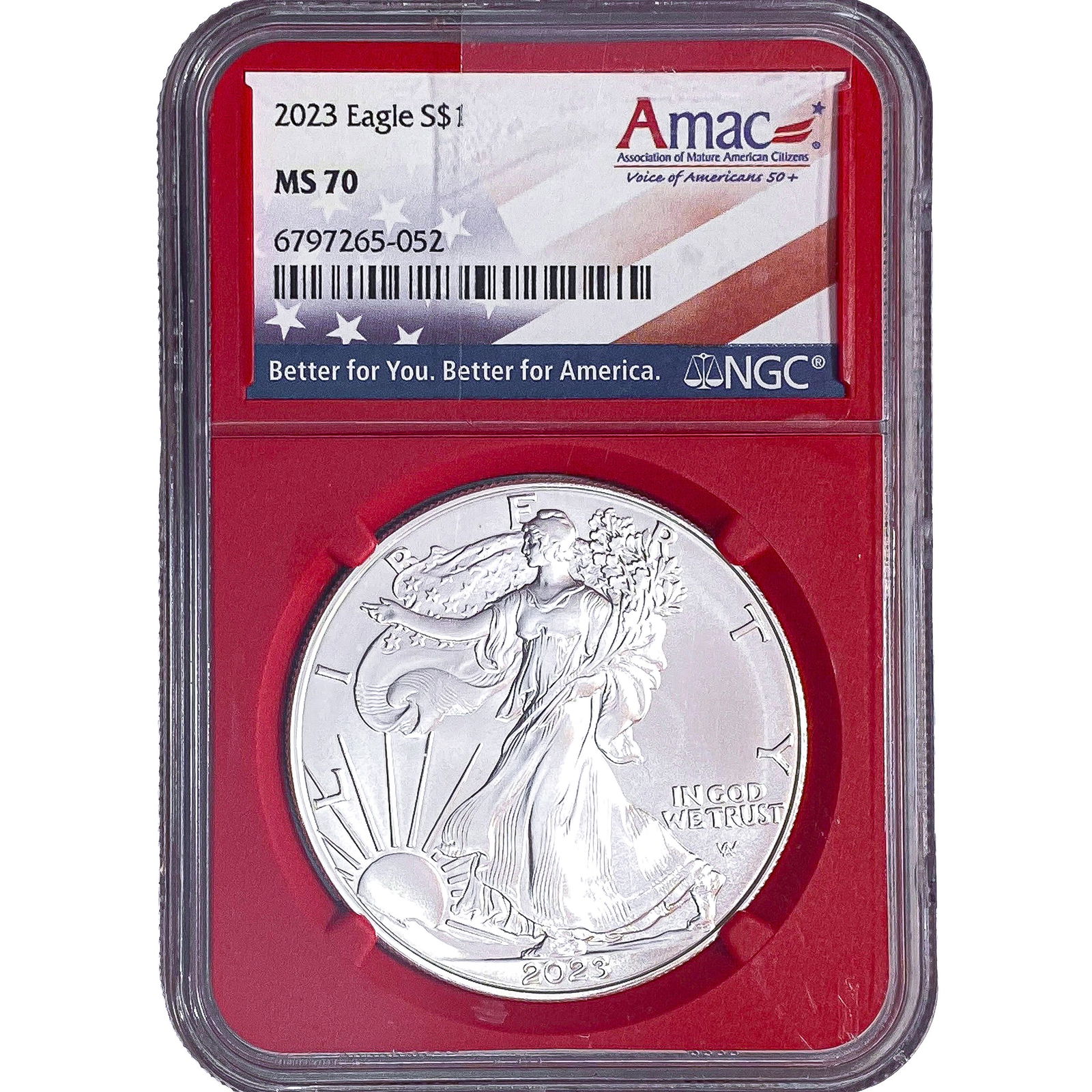 2023 Silver Eagle NGC MS70 (1 of 2)