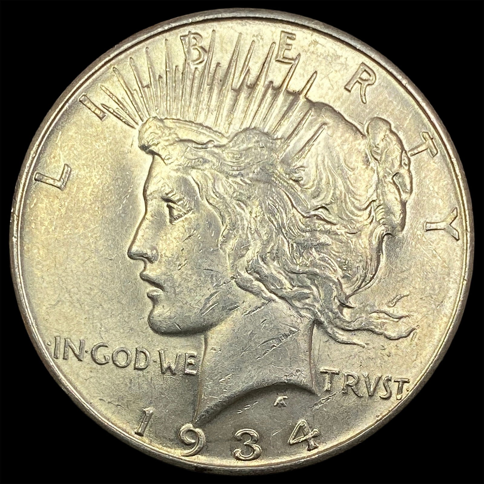 1934 Peace Silver Dollar CLOSELY UNCIRCULATED: 1934 Peace Silver Dollar CLOSELY UNCIRCULATED
