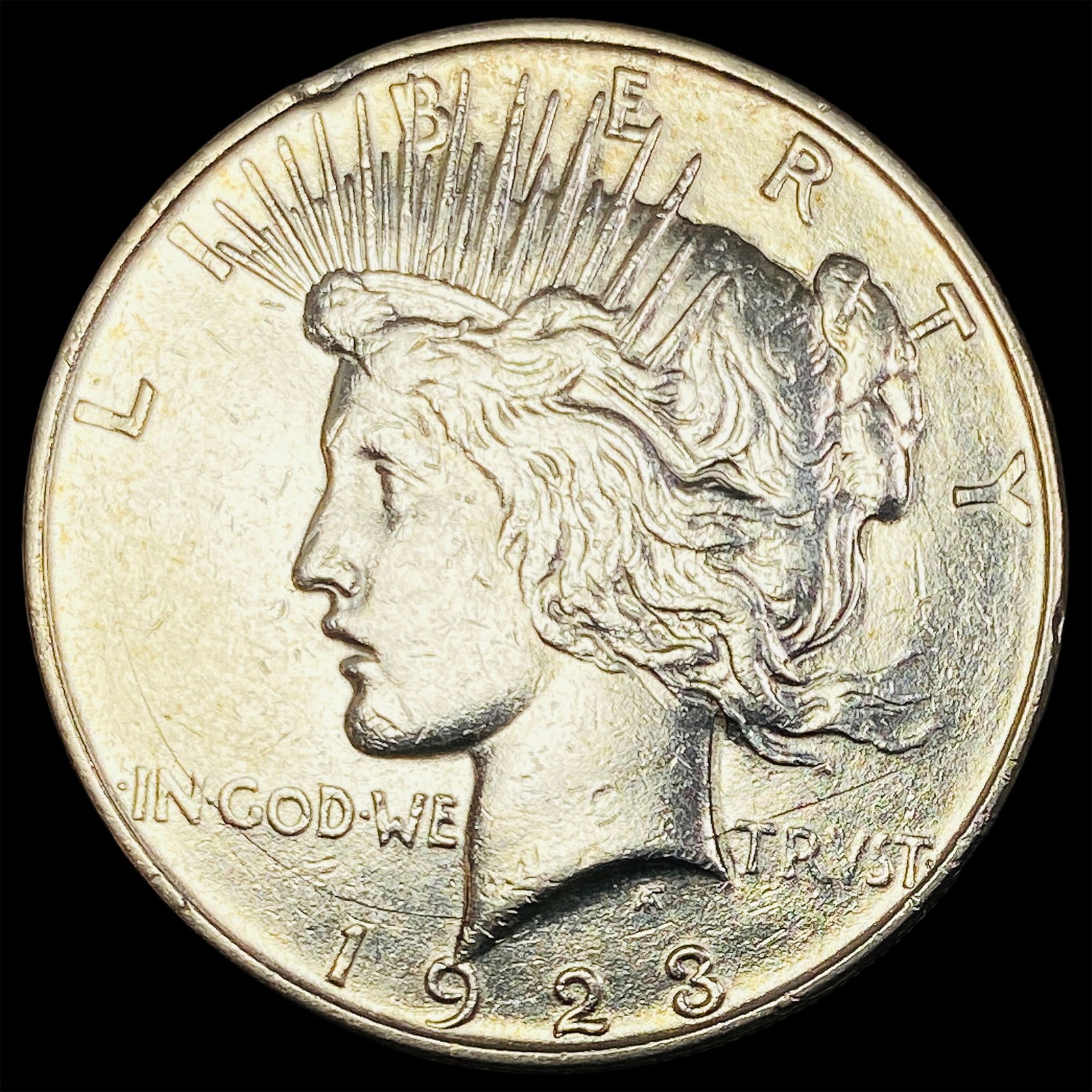 1923-D Silver Peace Dollar CLOSELY UNCIRCULATED (1 of 2)