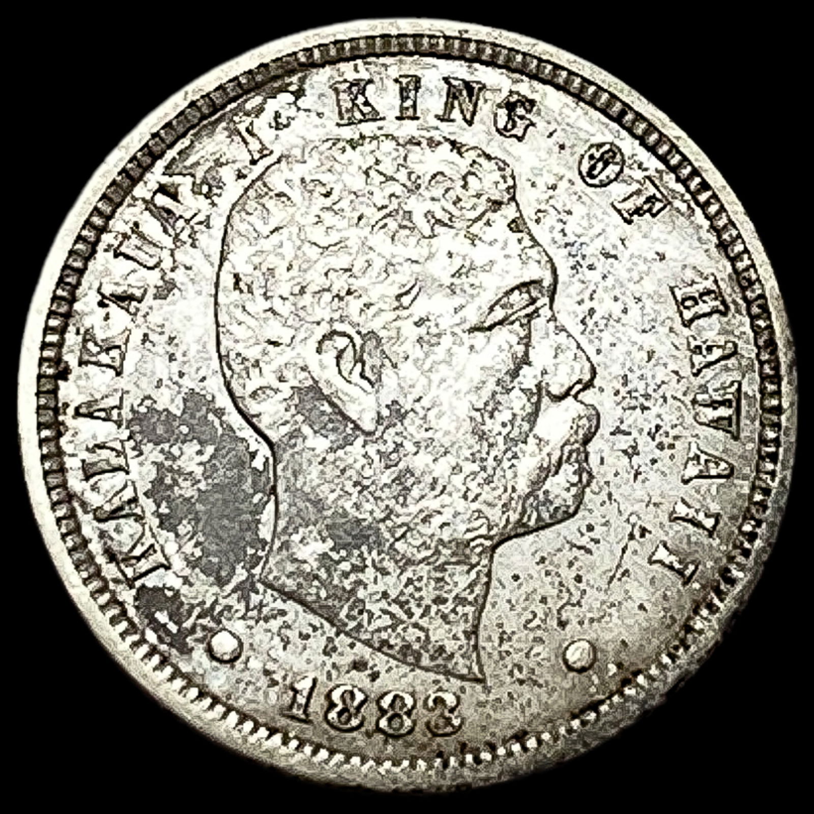 1883 Silver Dime Hawaii LIGHTLY CIRCULATED (1 of 2)