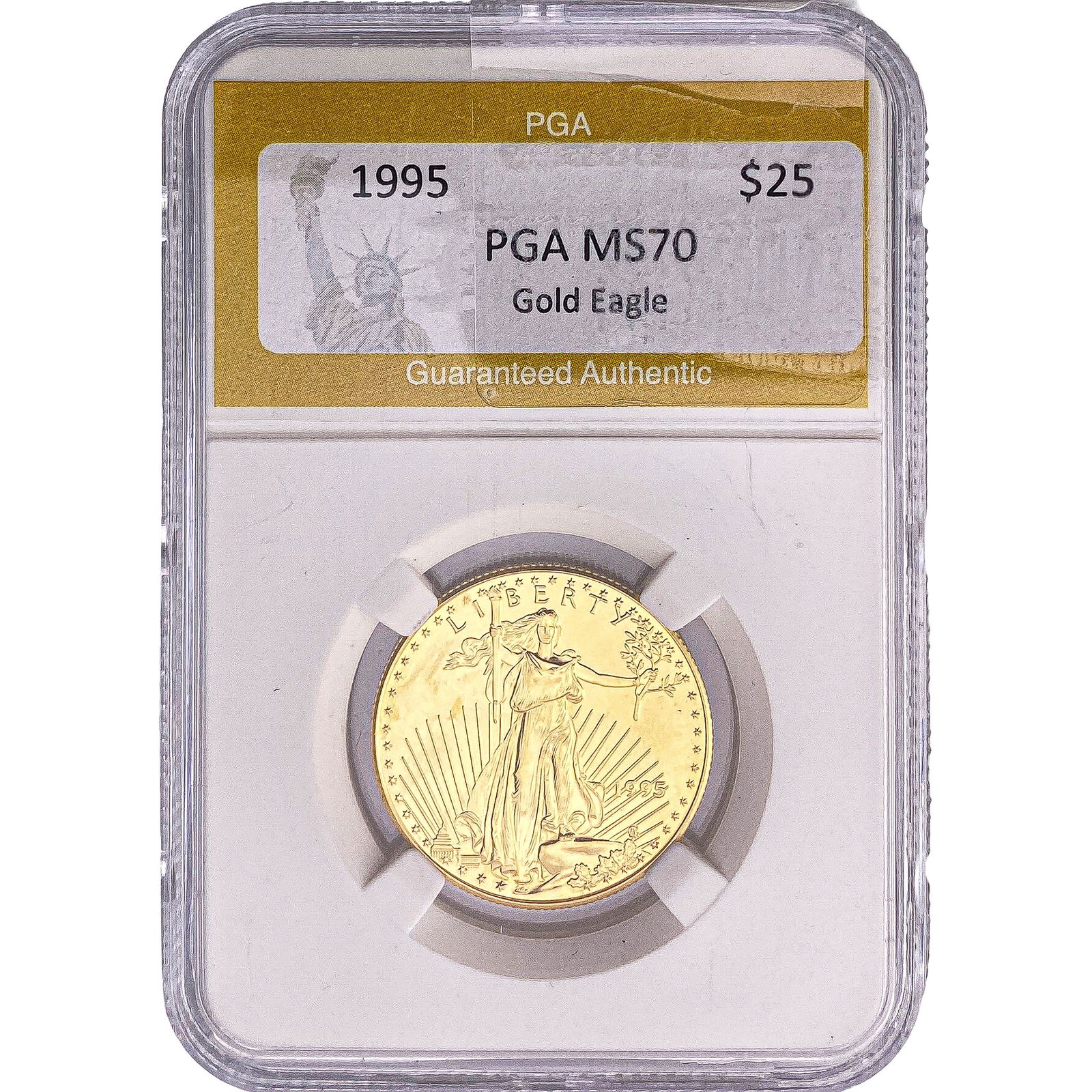 1995 1/2oz $25 Gold Eagle PGA MS70: 1995 1/2oz $25 Gold Eagle PGA MS70