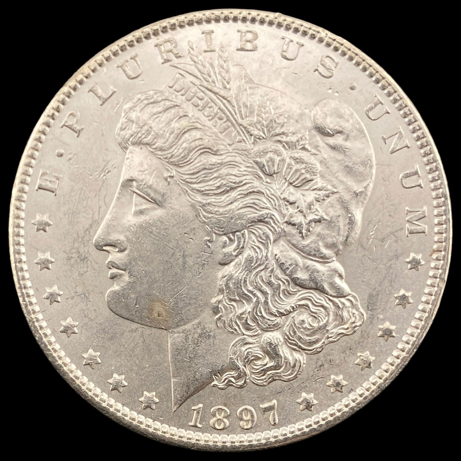 1897 Silver Morgan Dollar CHOICE BU (1 of 2)