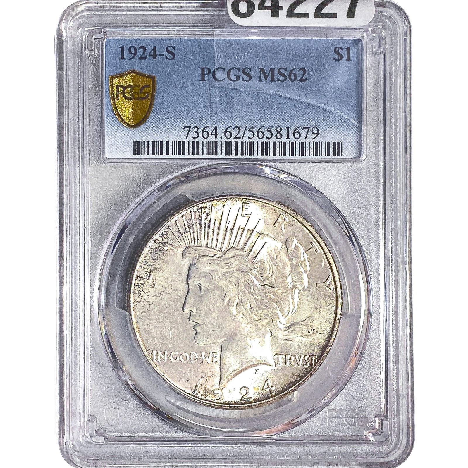 1924-S Silver Peace Dollar PCGS MS62 (1 of 2)