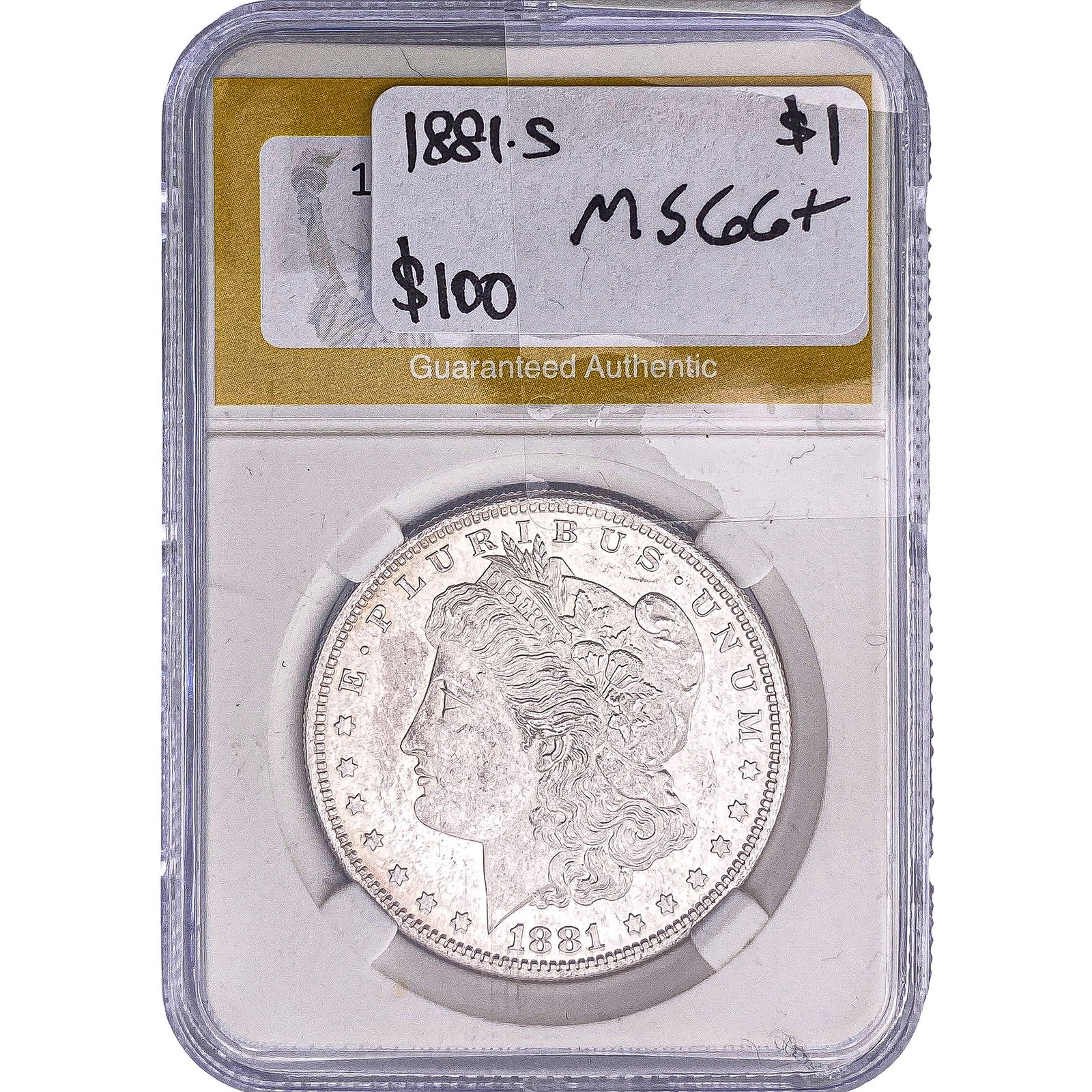 1881-S Morgan Silver Dollar PGA MS66+ (1 of 2)