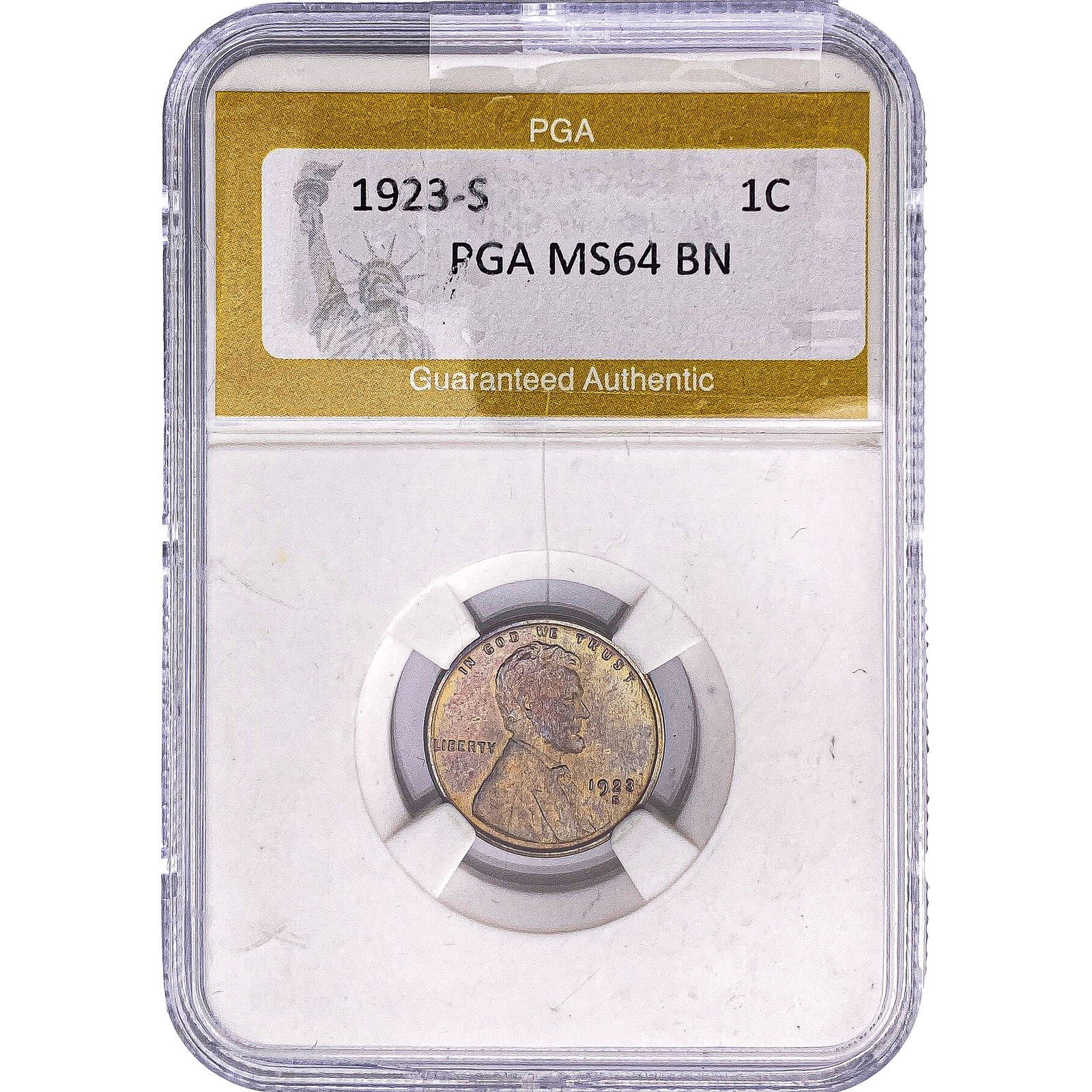 1923-S Wheat Cent PGA MS64 BN (1 of 2)