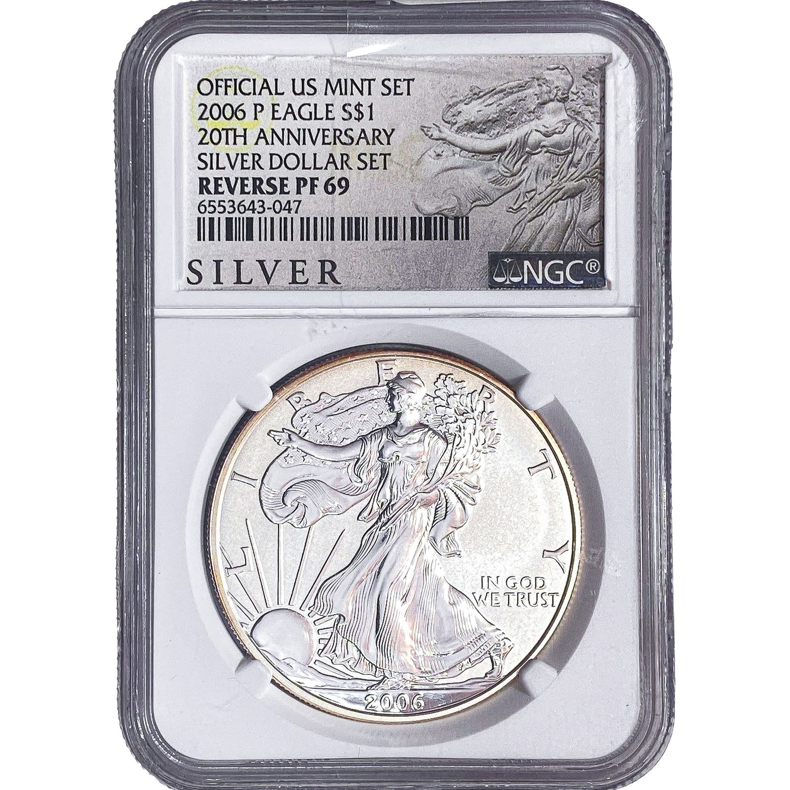 2006-P Silver Eagle NGC REV PF69 20th Anniversary (1 of 2)