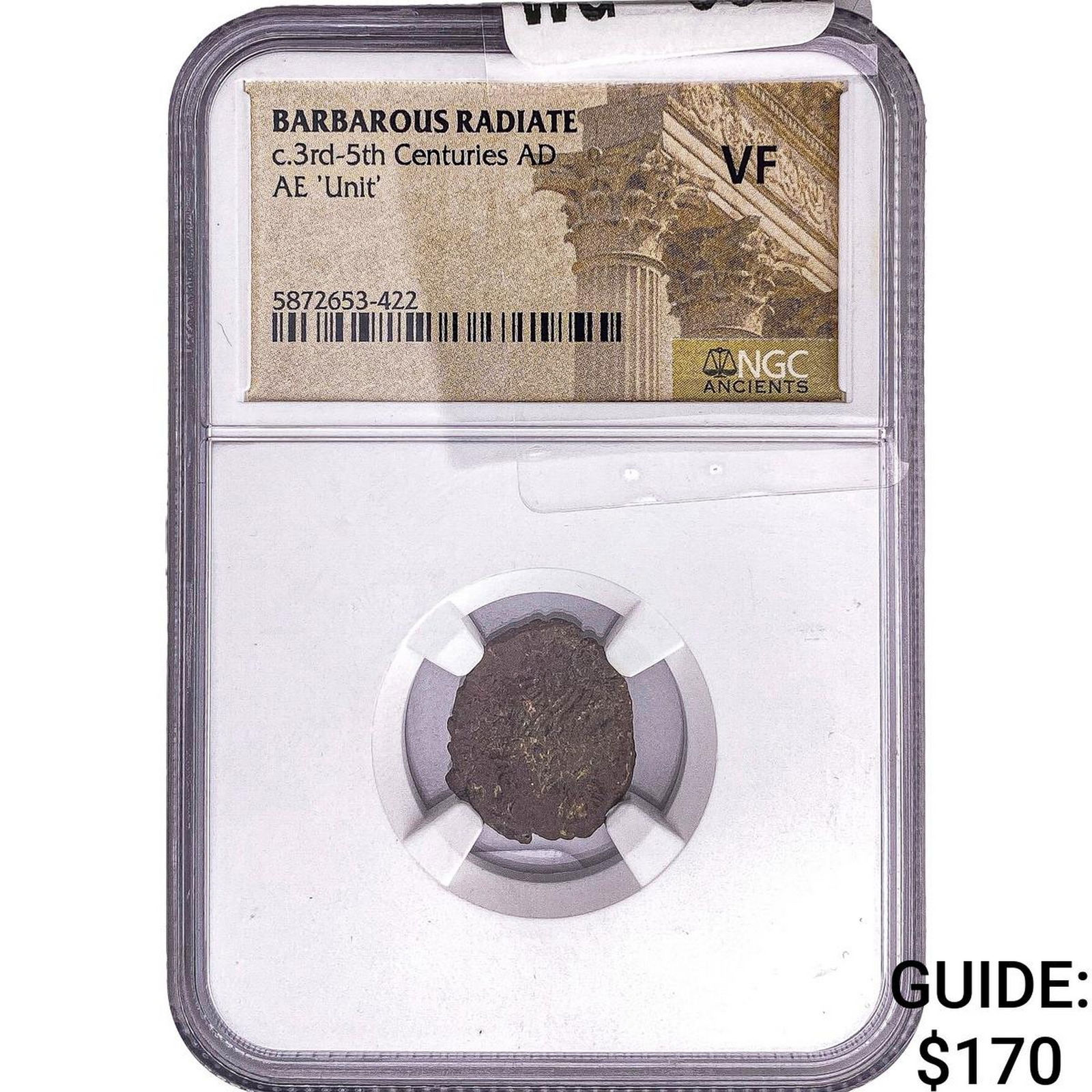 Gallic Barbarous Radiate Bronze Unit 3rd-5th Centuries AD NGC VF: Gallic Barbarous Radiate Bronze Unit 3rd-5th Centuries AD NGC VF