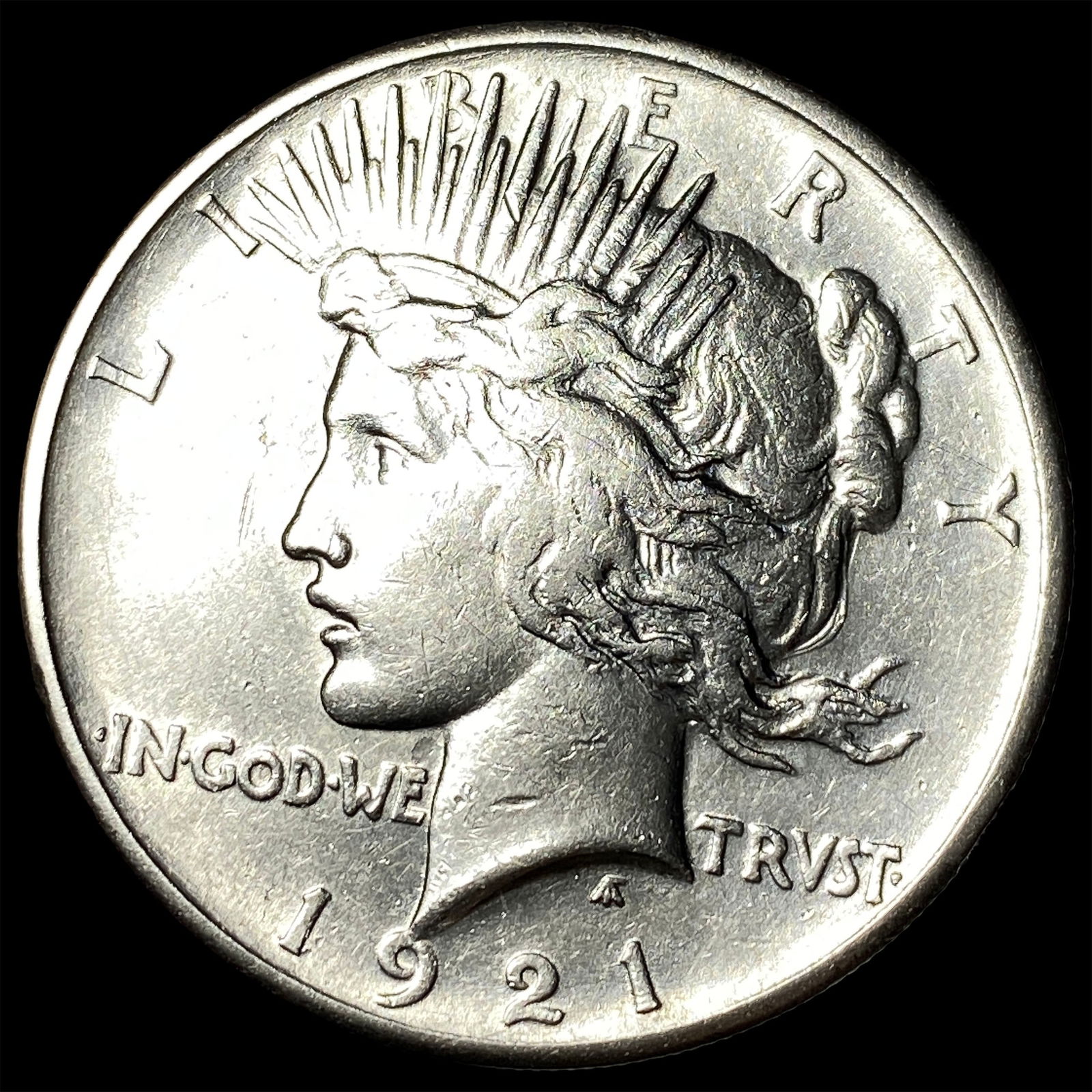 1921 Silver Peace Dollar NEARLY UNCIRCULATED: 1921 Silver Peace Dollar NEARLY UNCIRCULATED