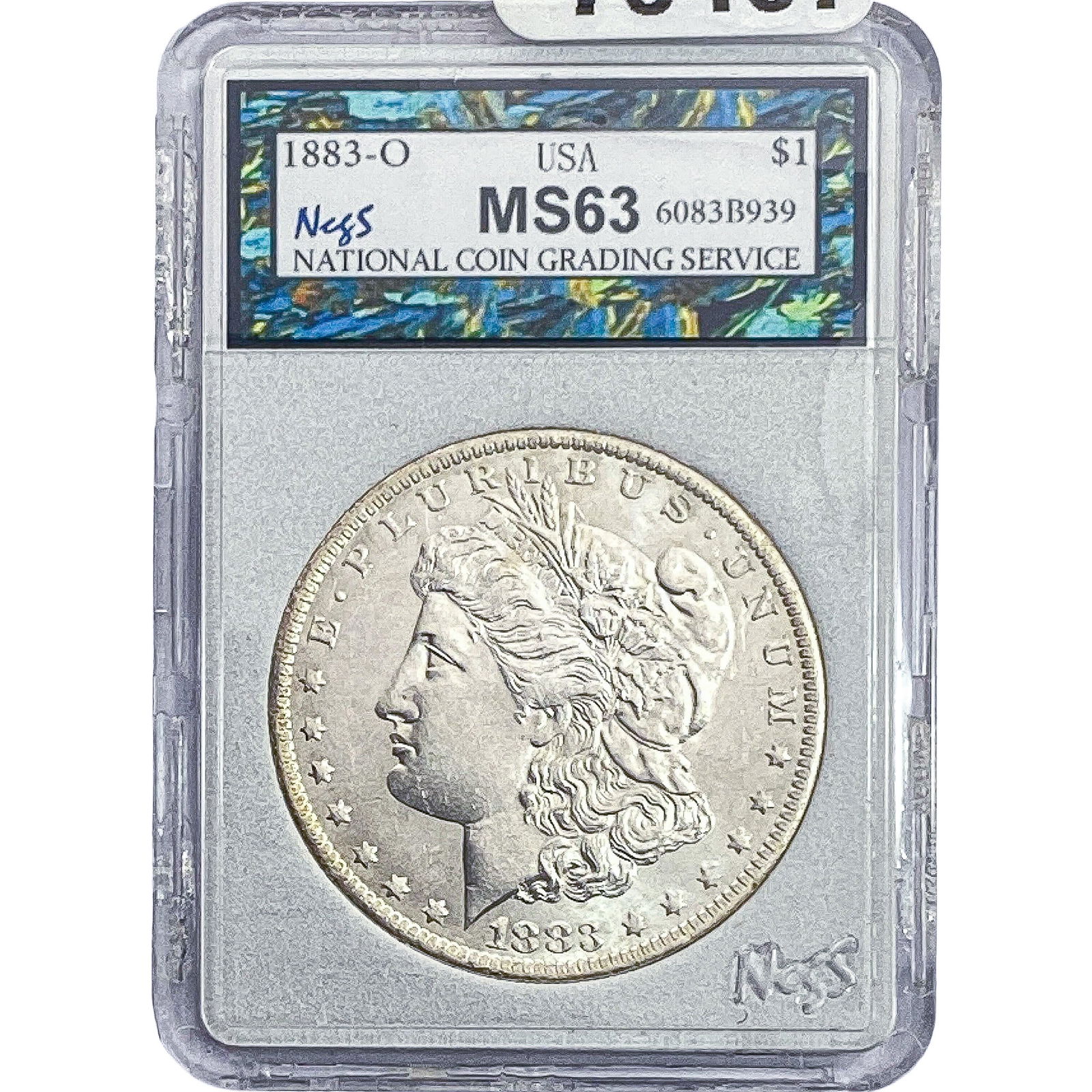 1883-O Morgan Silver Dollar NCGS MS63 (1 of 2)