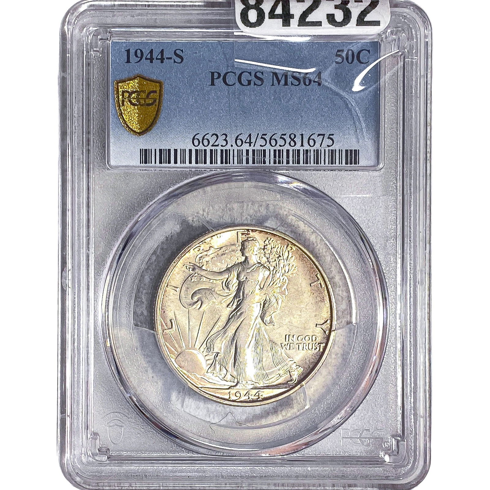 1944-S Walking Liberty Half Dollar PCGS MS64 (1 of 2)