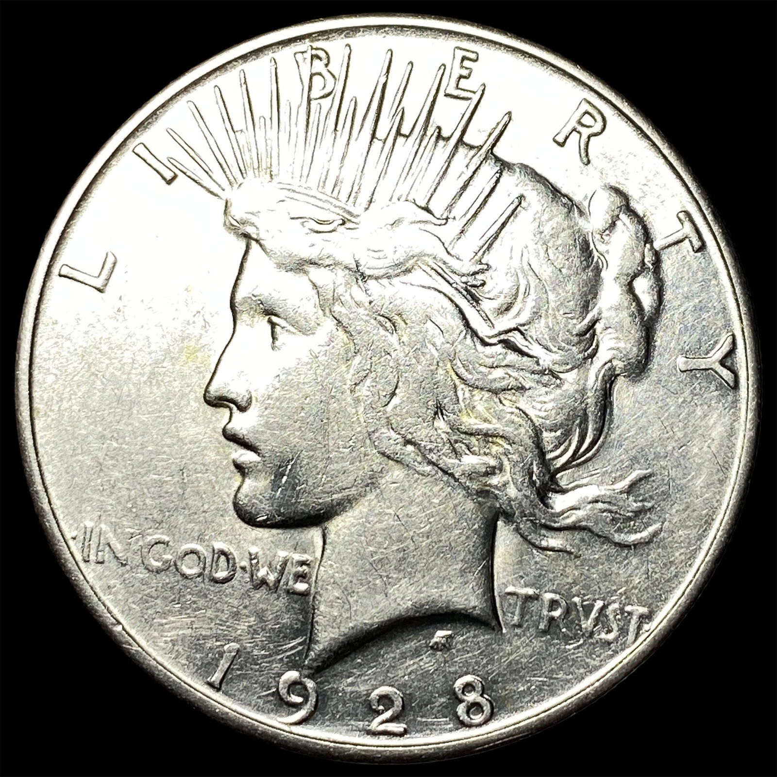 1928-S Silver Peace Dollar CLOSELY UNCIRCULATED (1 of 2)