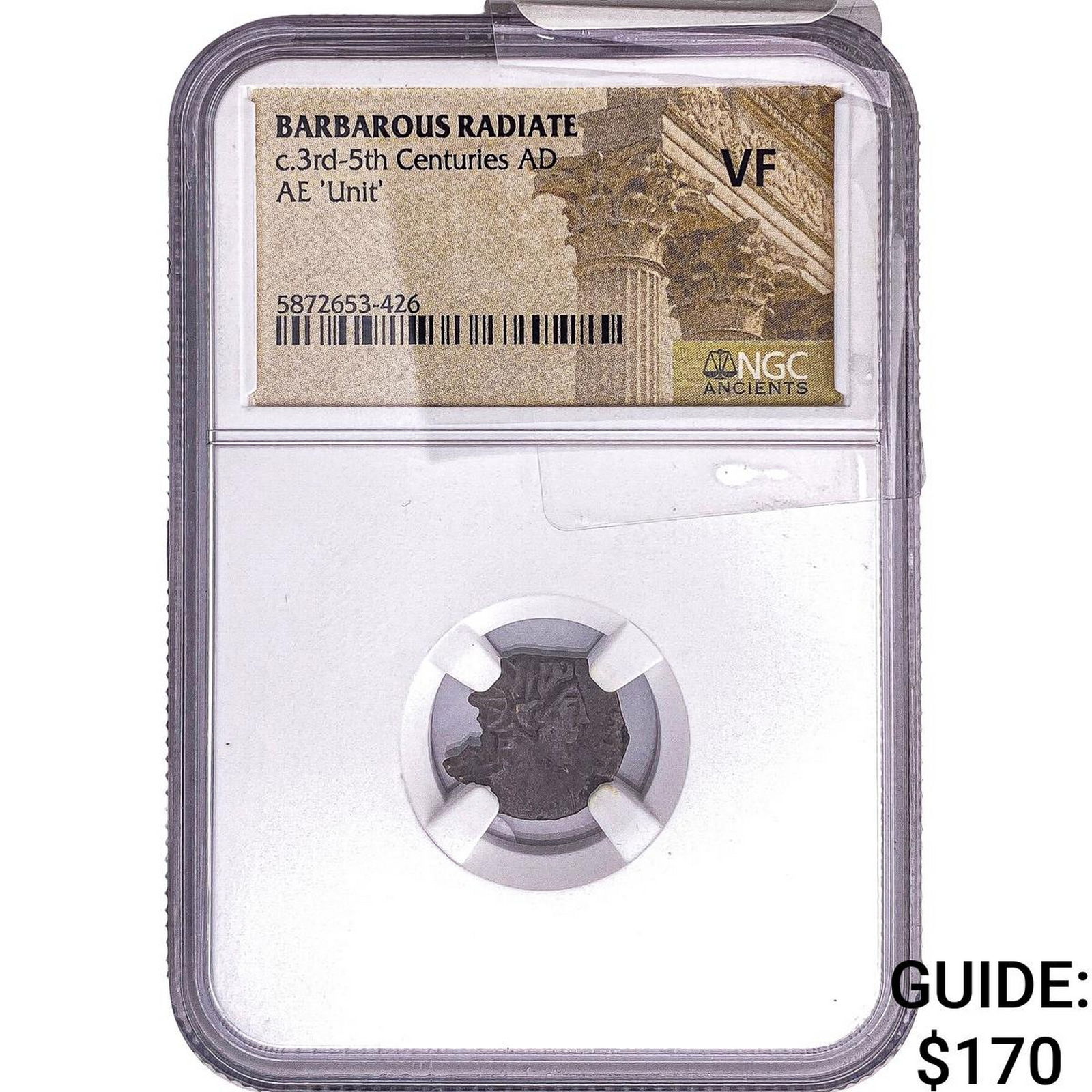 Gallic Barbarous Radiate Bronze Unit 3rd-5th Centuries AD NGC VF: Gallic Barbarous Radiate Bronze Unit 3rd-5th Centuries AD NGC VF