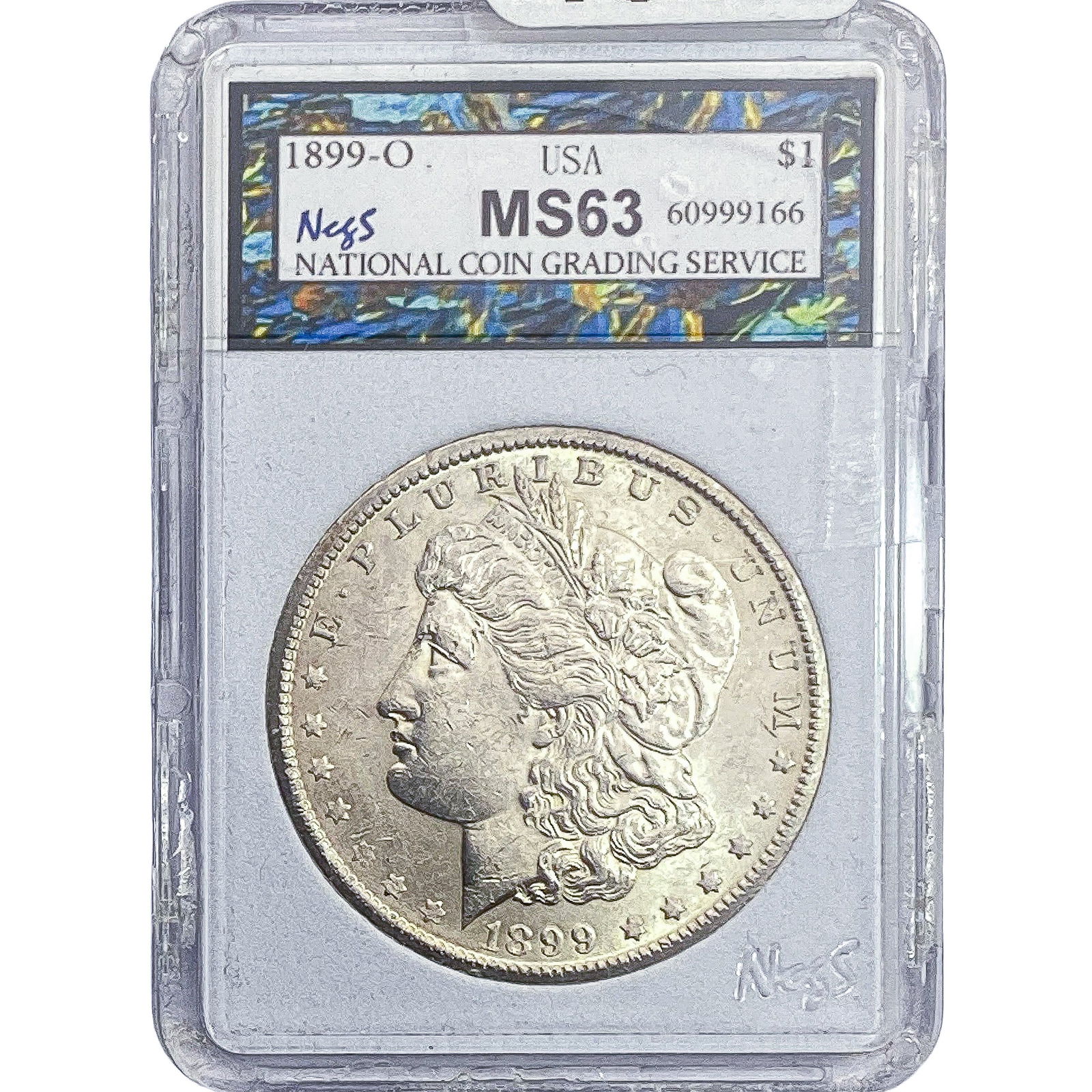 1899-O Morgan Silver Dollar NCGS MS63 (1 of 2)