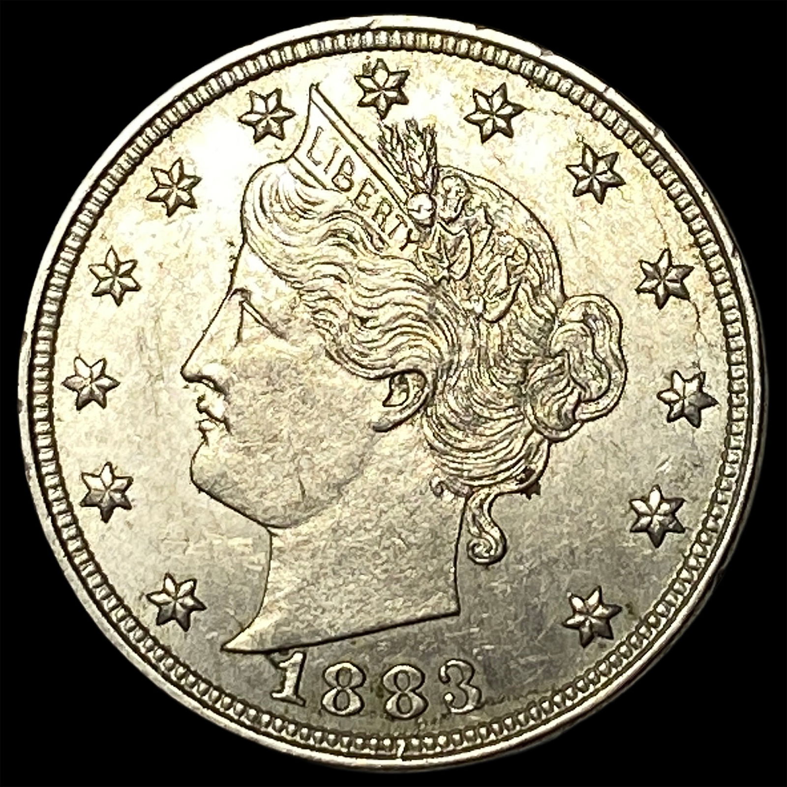 1883 Liberty Head "V" Nickel No Cents CHOICE AU (1 of 2)
