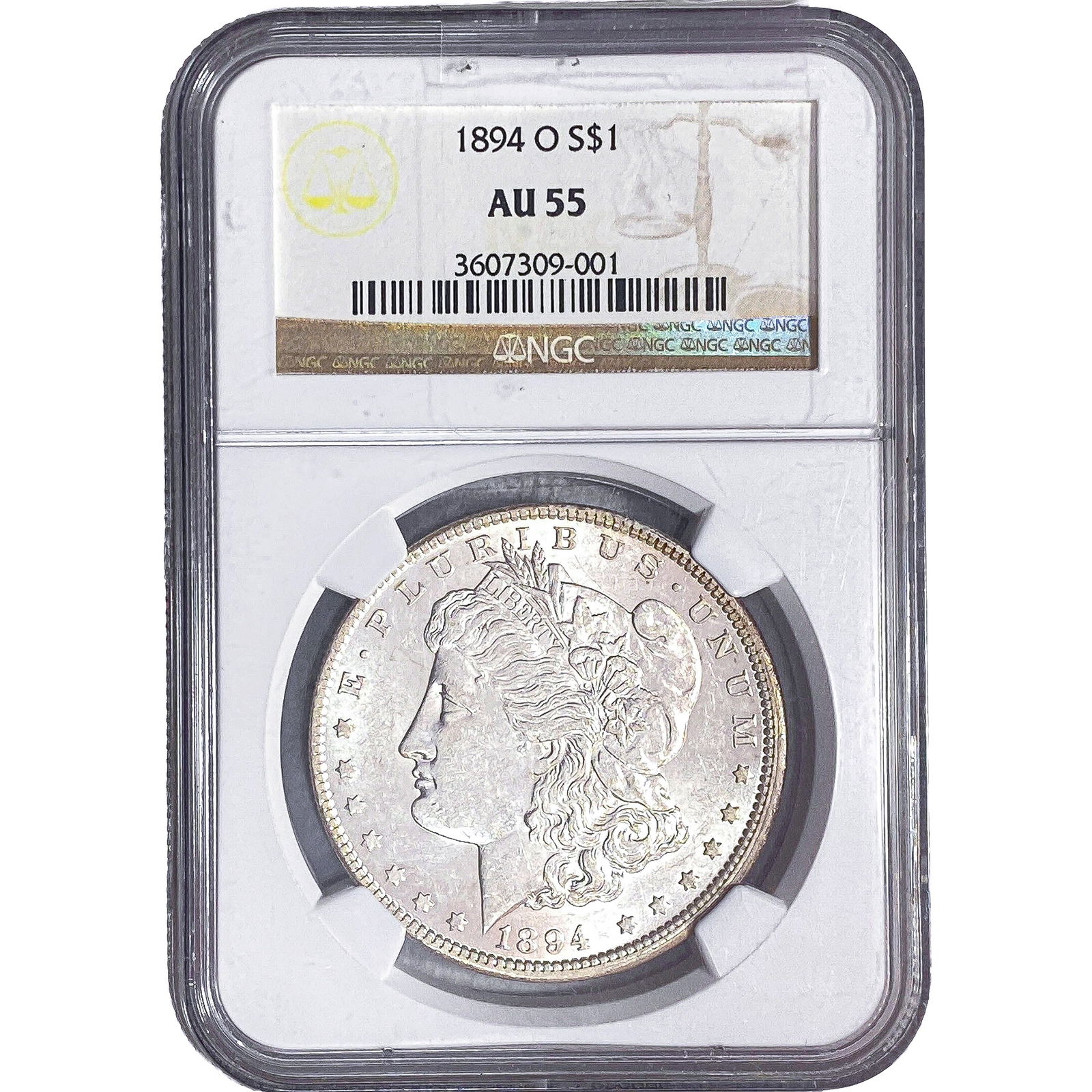 1894-O Morgan Silver Dollar NGC AU55 (1 of 2)