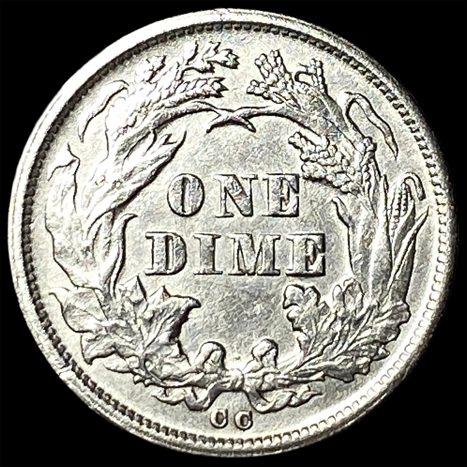 1876-CC Silver Dime CLOSELY UNCIRCULATED - 2