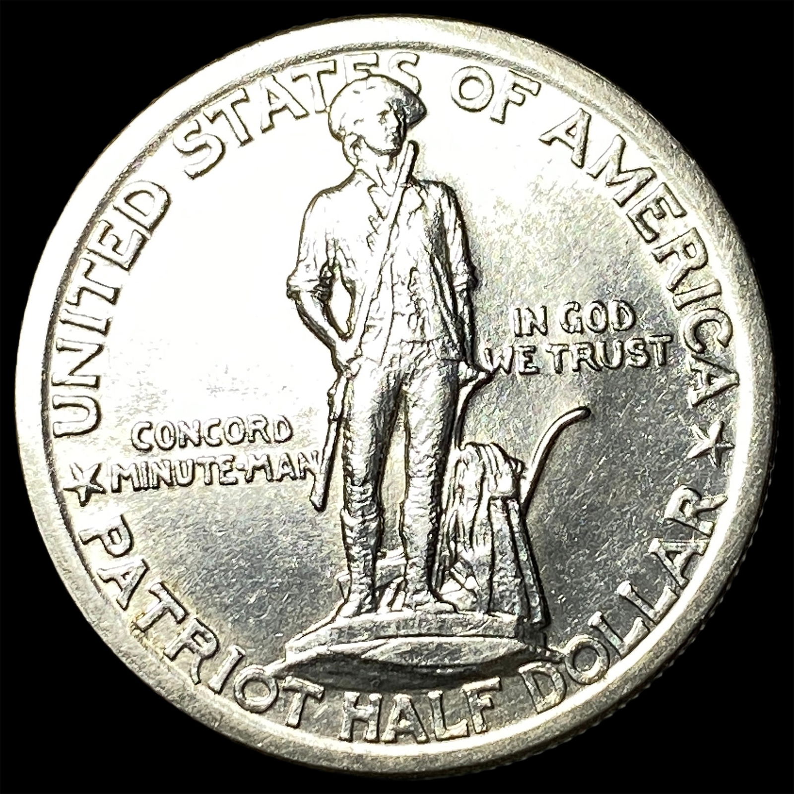 1925 Silver Lexington-Concord Half Dollar CHOICE AU: 1925 Silver Lexington-Concord Half Dollar CHOICE AU