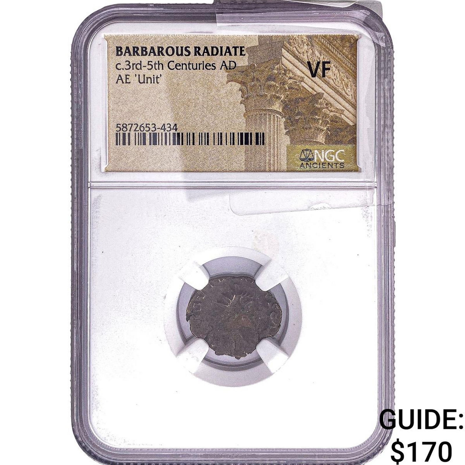 Gallic Barbarous Radiate Bronze Unit 3rd-5th Centuries AD NGC VF (1 of 2)