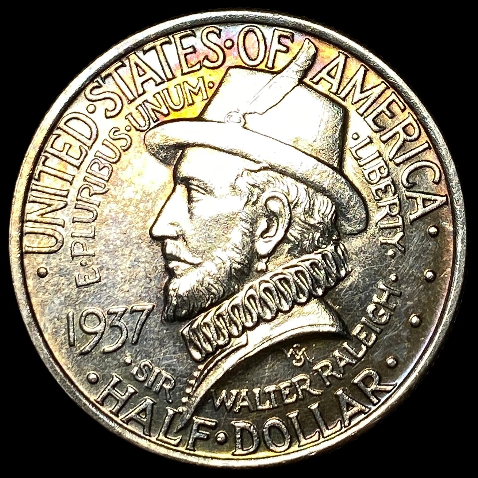 1937 Silver Roanoke Half Dollar UNCIRCULATED (1 of 2)