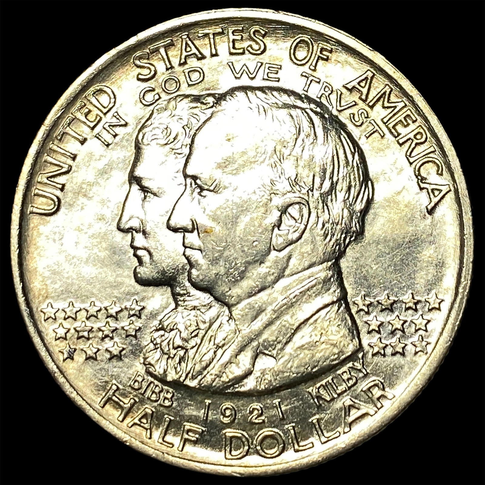 1921 Silver Half Dollar Alabama Centennial CHOICE BU: 1921 Silver Half Dollar Alabama Centennial CHOICE BU