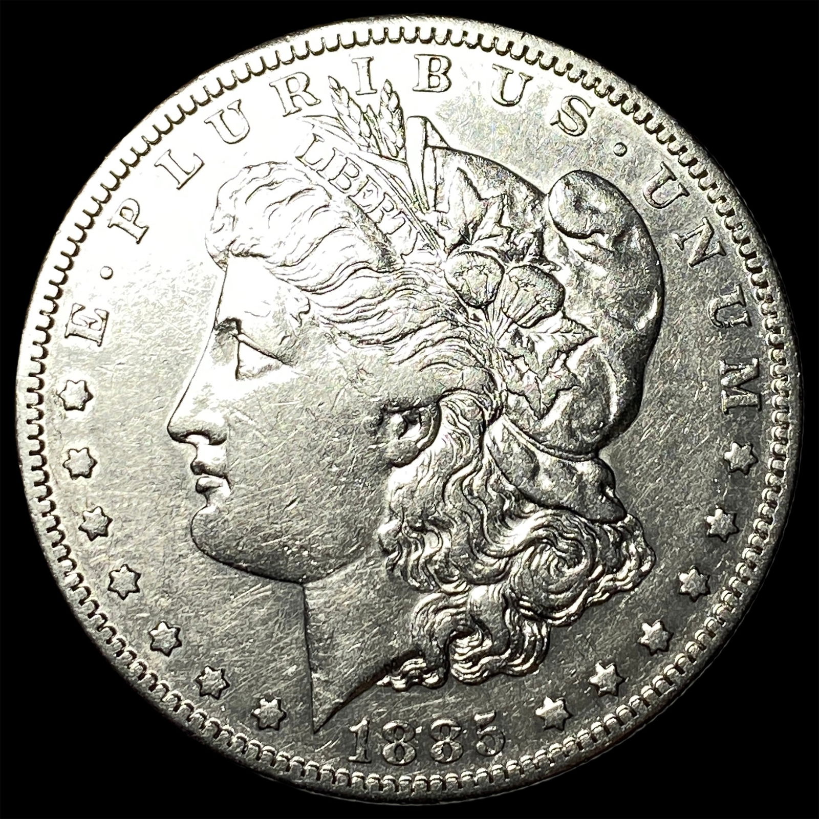 1885-S Silver Morgan Dollar CLOSELY UNCIRCULATED: 1885-S Silver Morgan Dollar CLOSELY UNCIRCULATED