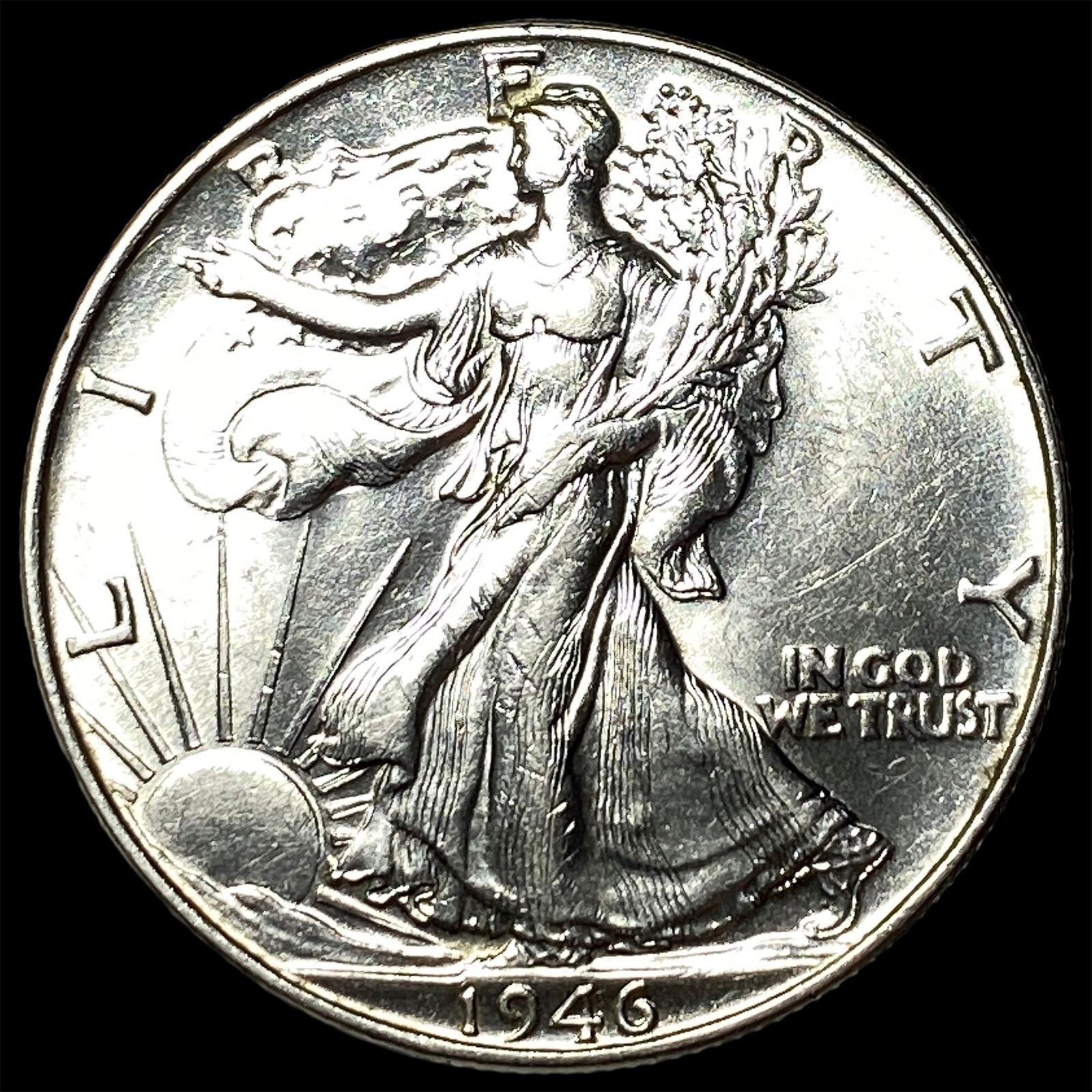 1946 Silver Half Dollar (Walking Liberty) HIGH GRADE: 1946 Silver Half Dollar (Walking Liberty) HIGH GRADE