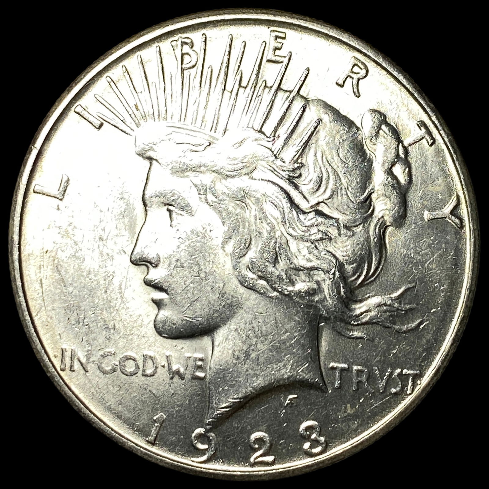 1923-S Silver Peace Dollar CHOICE BU (1 of 2)
