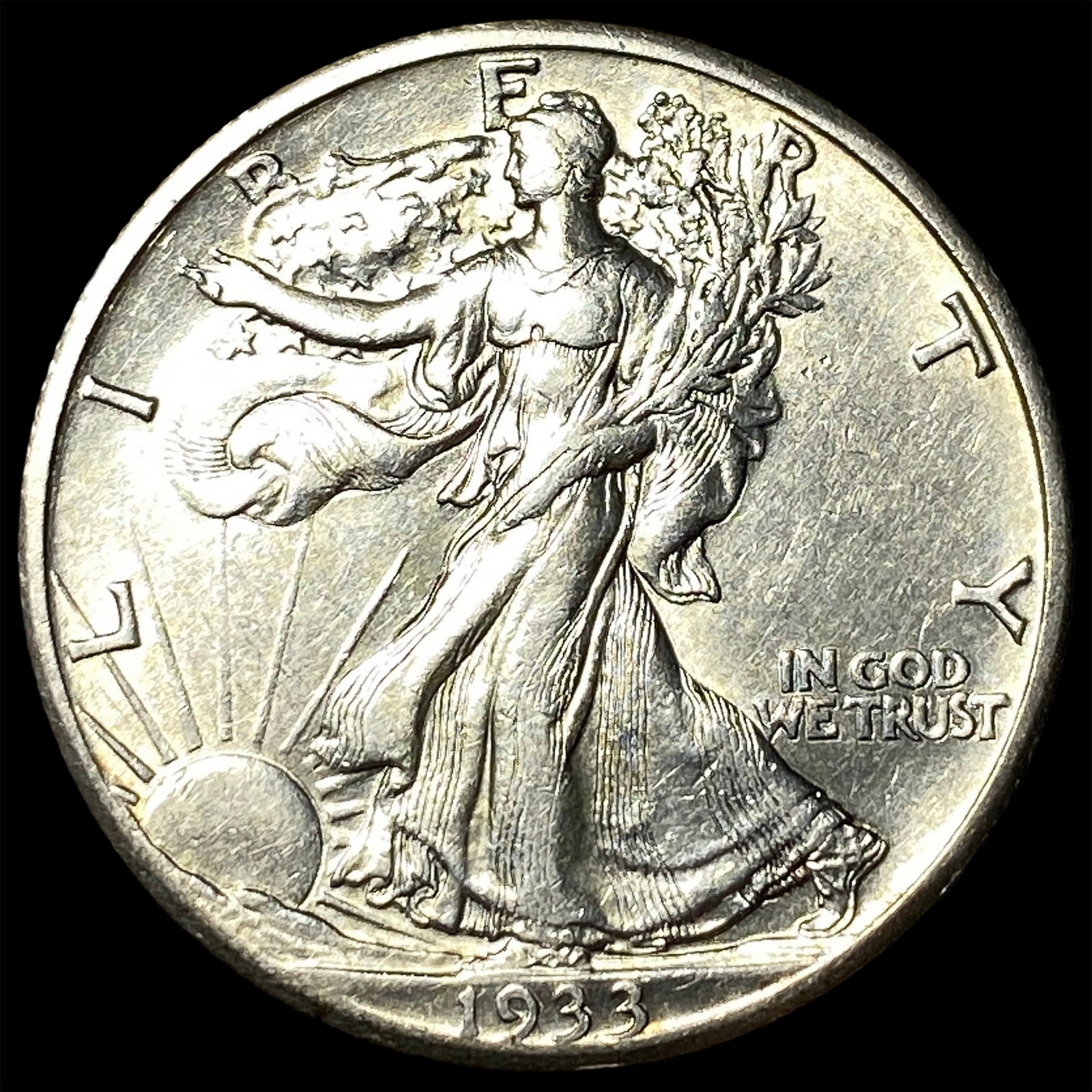 1933-S Silver Half Dollar CLOSELY UNCIRCULATED (1 of 2)