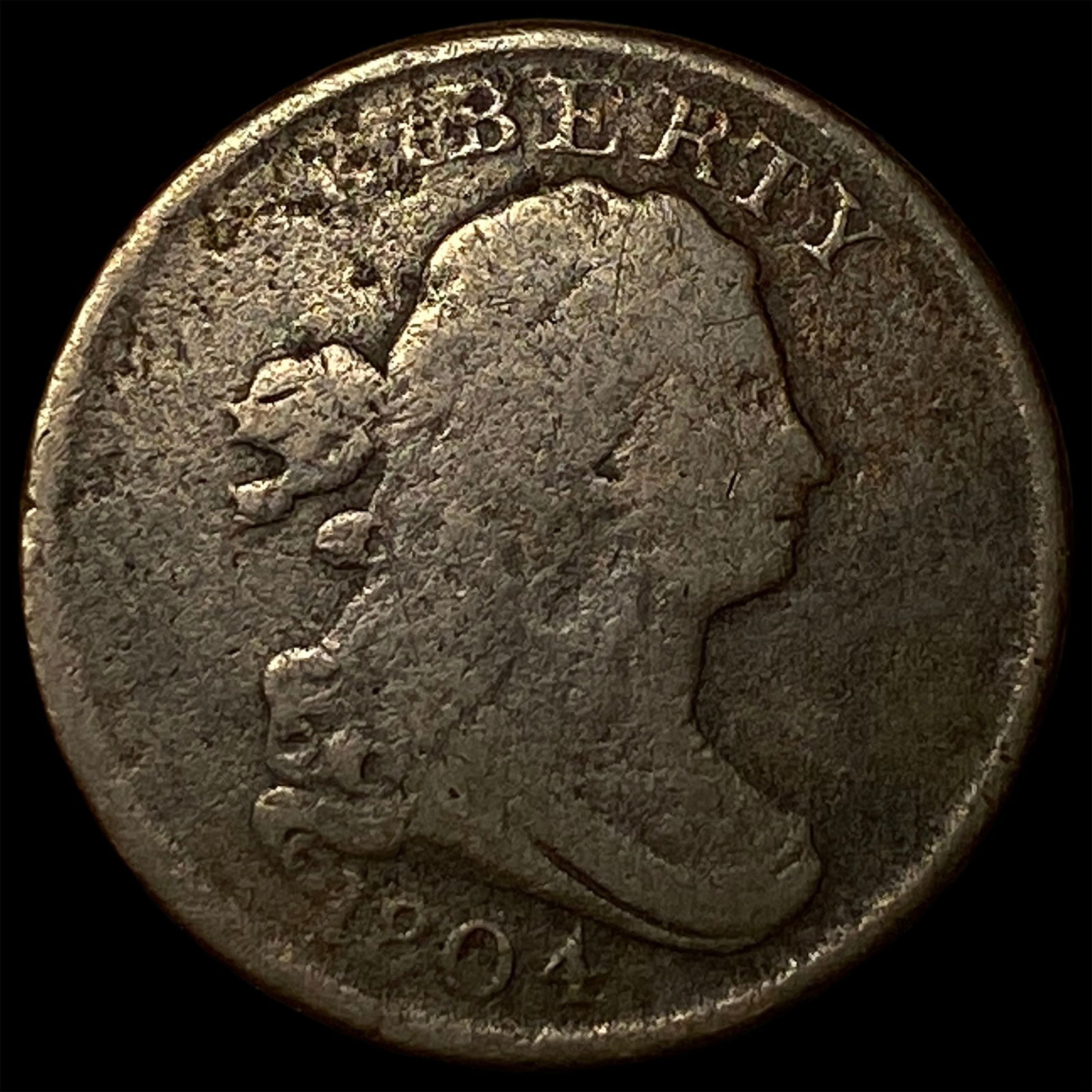 1804 Draped Bust Half Cent NICELY CIRCULATED (1 of 2)