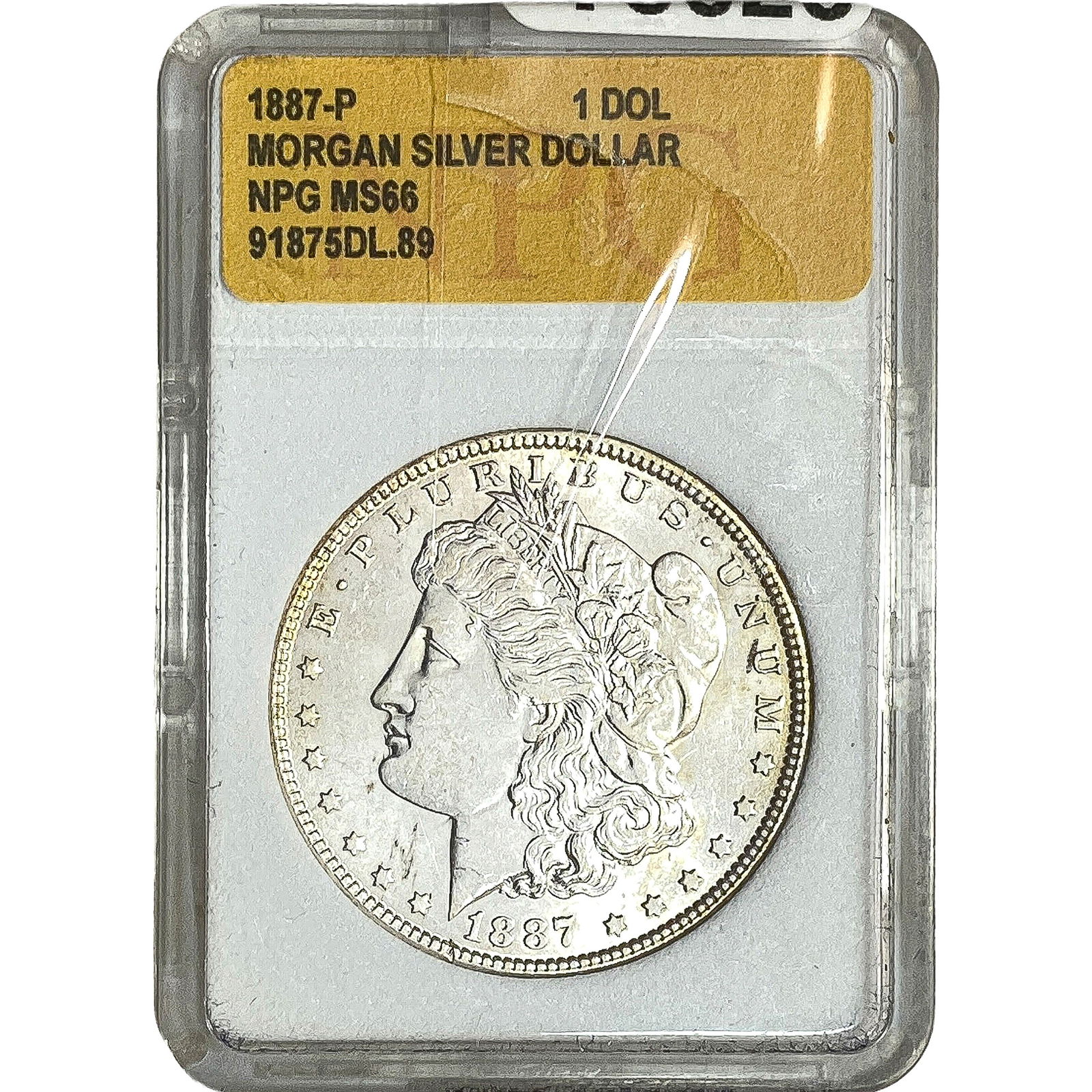 1887 Morgan Silver Dollar NPG MS66 (1 of 2)