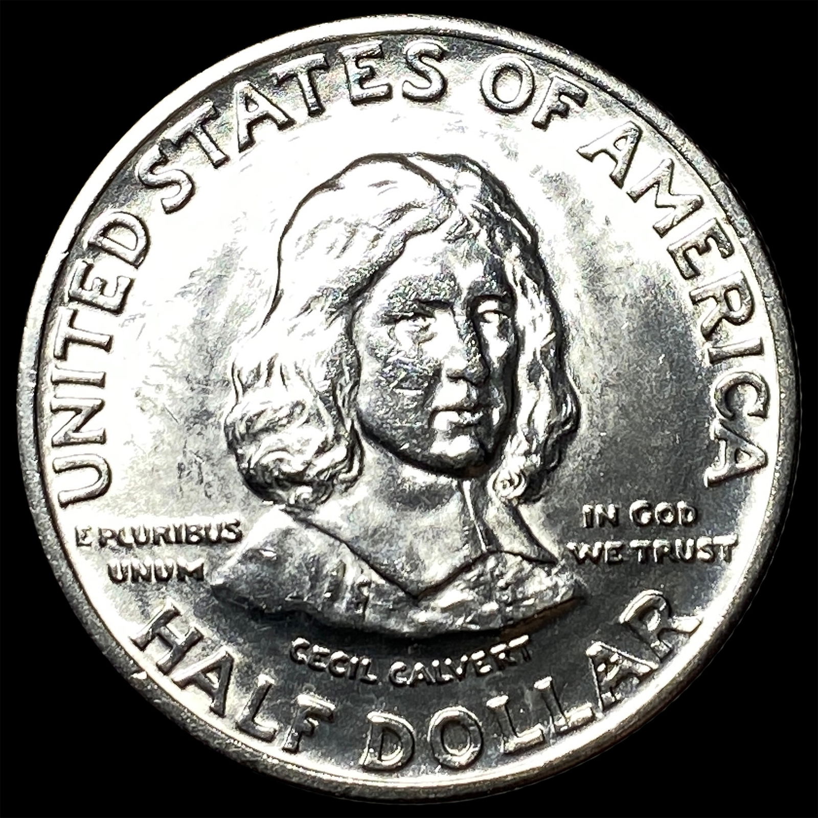 1934 Silver Half Dollar Maryland Tercentenary UNCIRCULATED: 1934 Silver Half Dollar Maryland Tercentenary UNCIRCULATED
