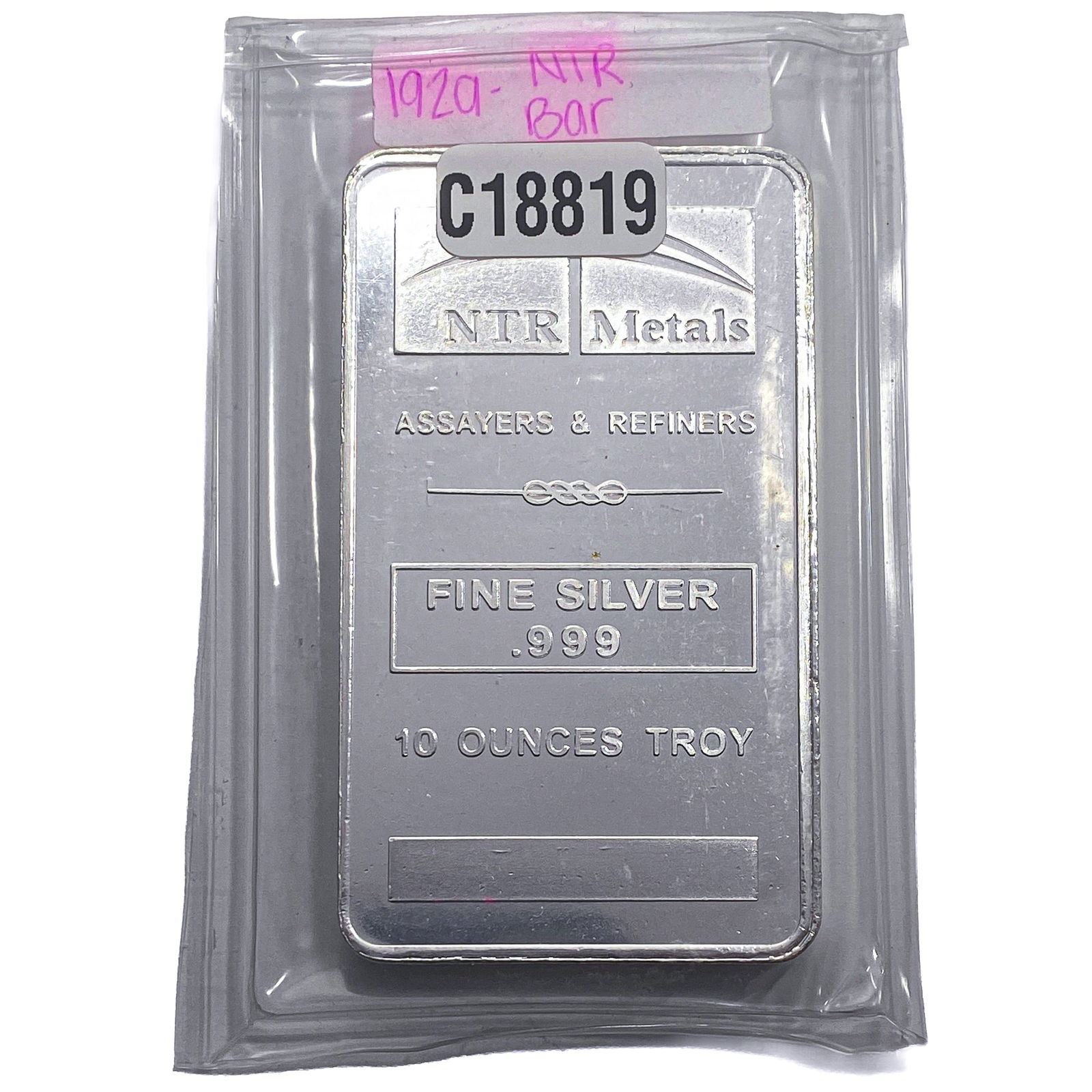 NTR Silver Bar 10oz: NTR Silver Bar 10oz