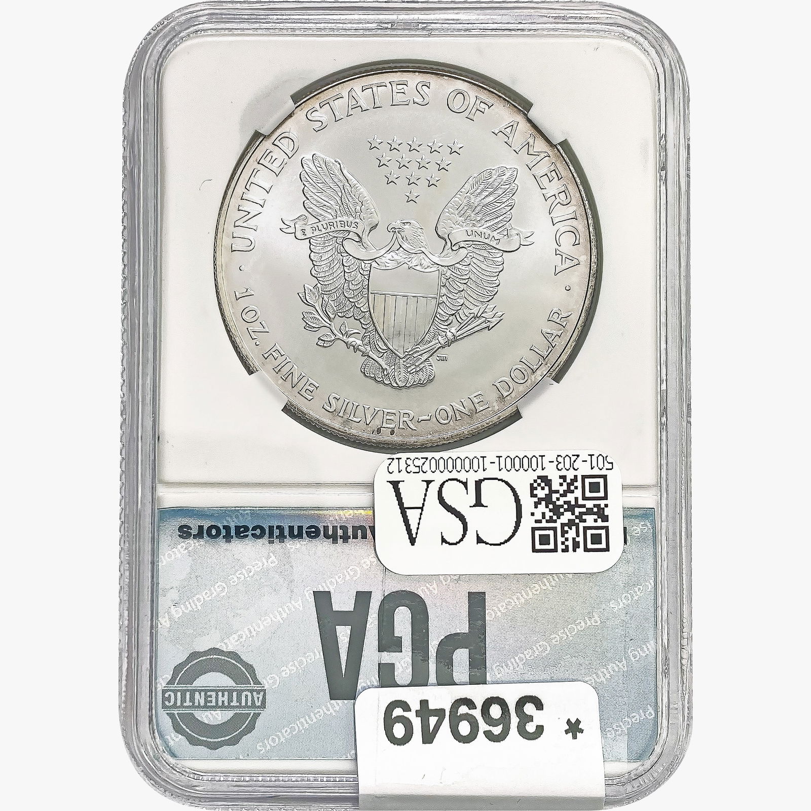 2000 American Silver Eagle PGA MS70 - 2