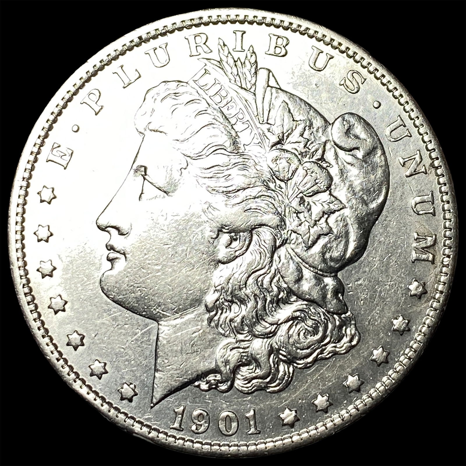 1901-S Silver Morgan Dollar CLOSELY UNCIRCULATED: 1901-S Silver Morgan Dollar CLOSELY UNCIRCULATED