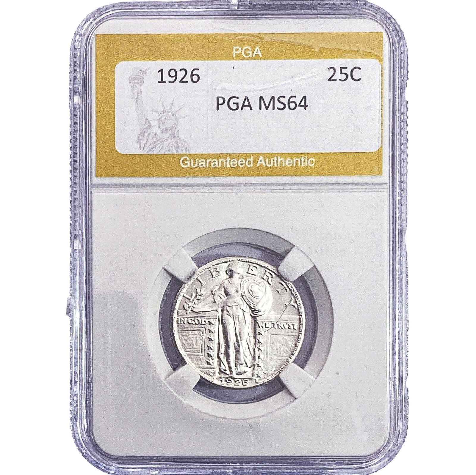 1926 Standing Liberty Quarter PGA MS64: 1926 Standing Liberty Quarter PGA MS64