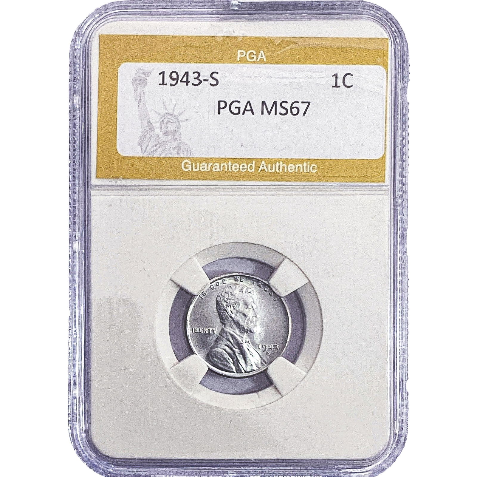 1943-S Wheat Cent PGA MS67 (1 of 2)