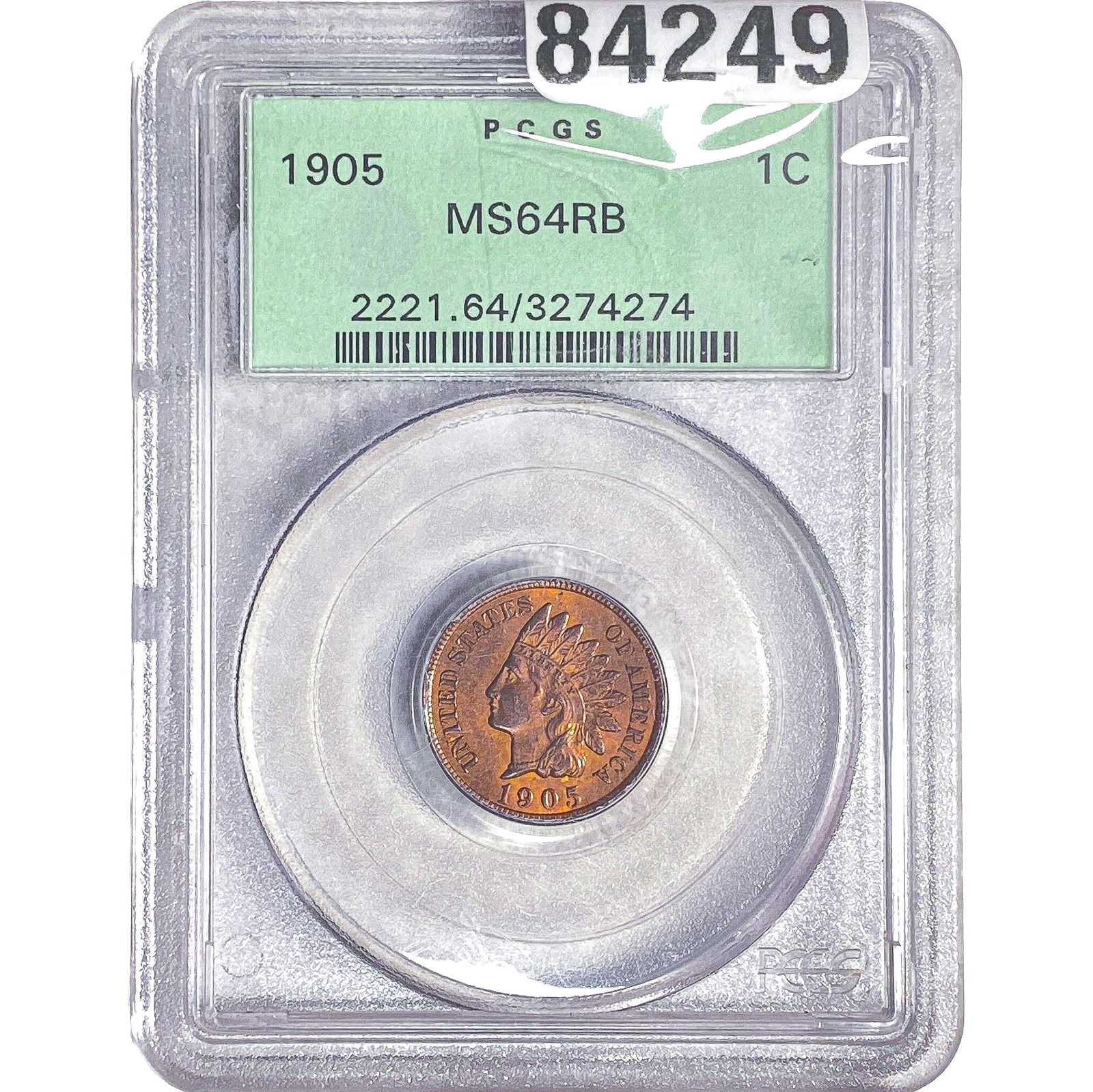 1905 Indian Head Cent PCGS MS64 RB (1 of 2)