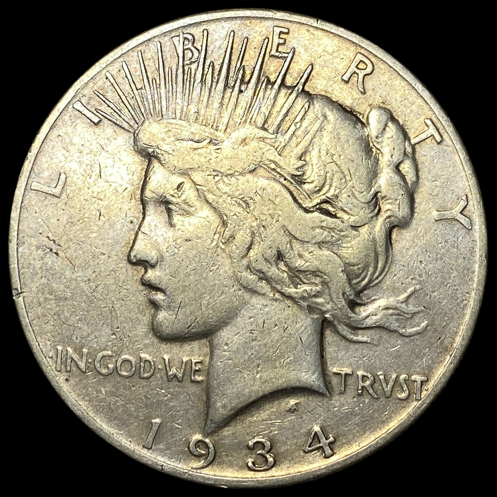 1934-S Peace Silver Dollar LIGHTLY CIRCULATED (1 of 2)