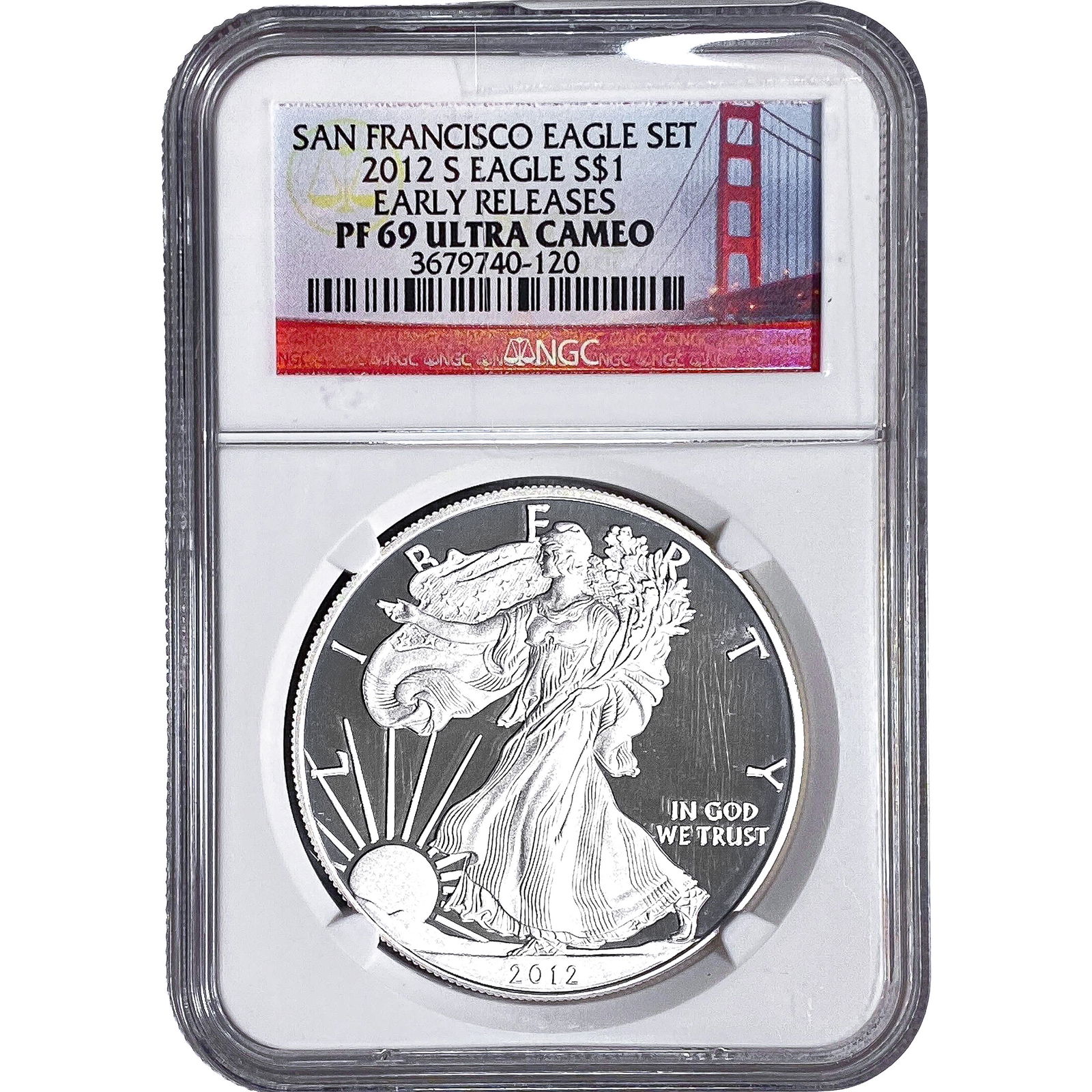 2012 Silver Eagle NGC PF69 Ultra Cameo: 2012 Silver Eagle NGC PF69 Ultra Cameo