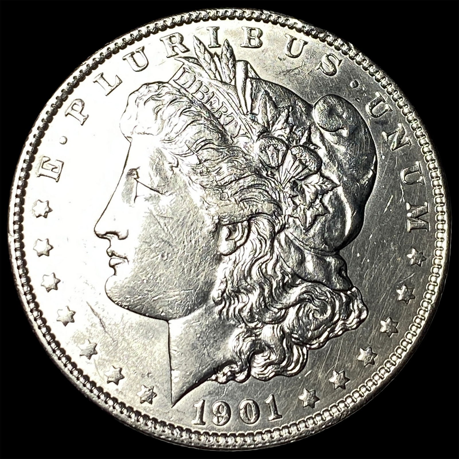 1901 Morgan Silver Dollar CLOSELY UNCIRCULATED: 1901 Morgan Silver Dollar CLOSELY UNCIRCULATED