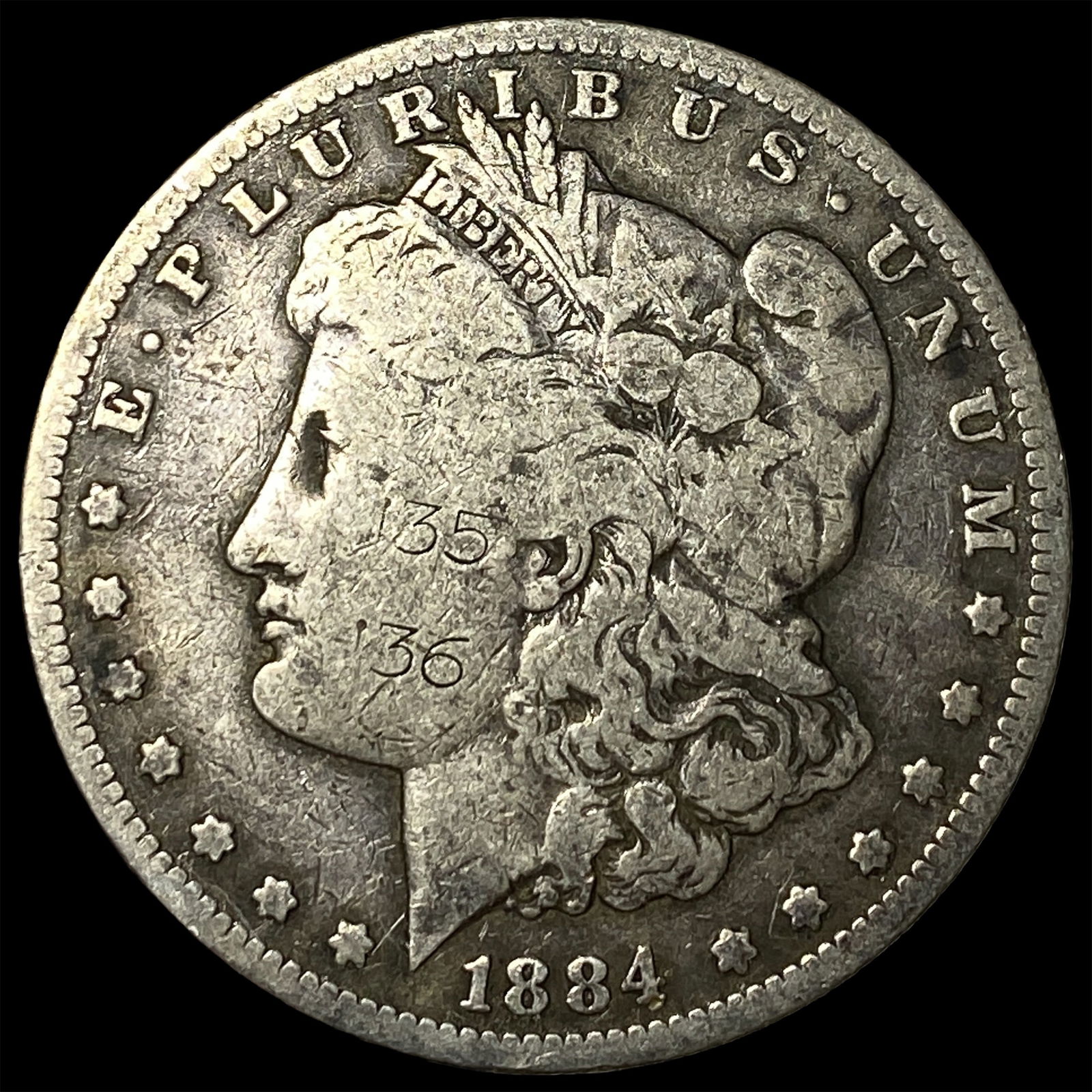 1884-S Morgan Silver Dollar NICELY CIRCULATED (1 of 2)