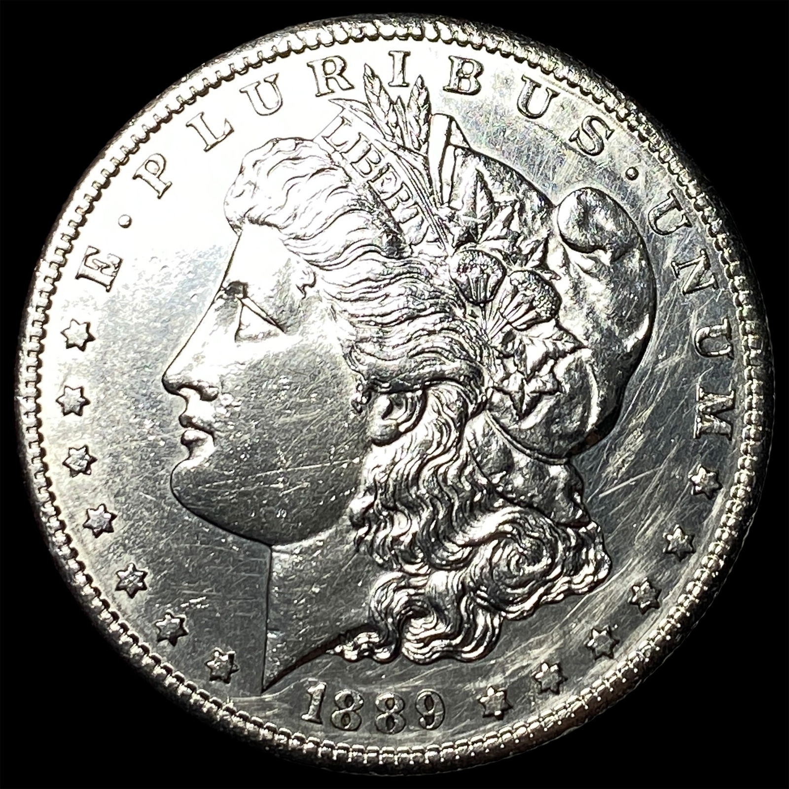 1889-S Morgan Silver Dollar CHOICE AU (1 of 2)