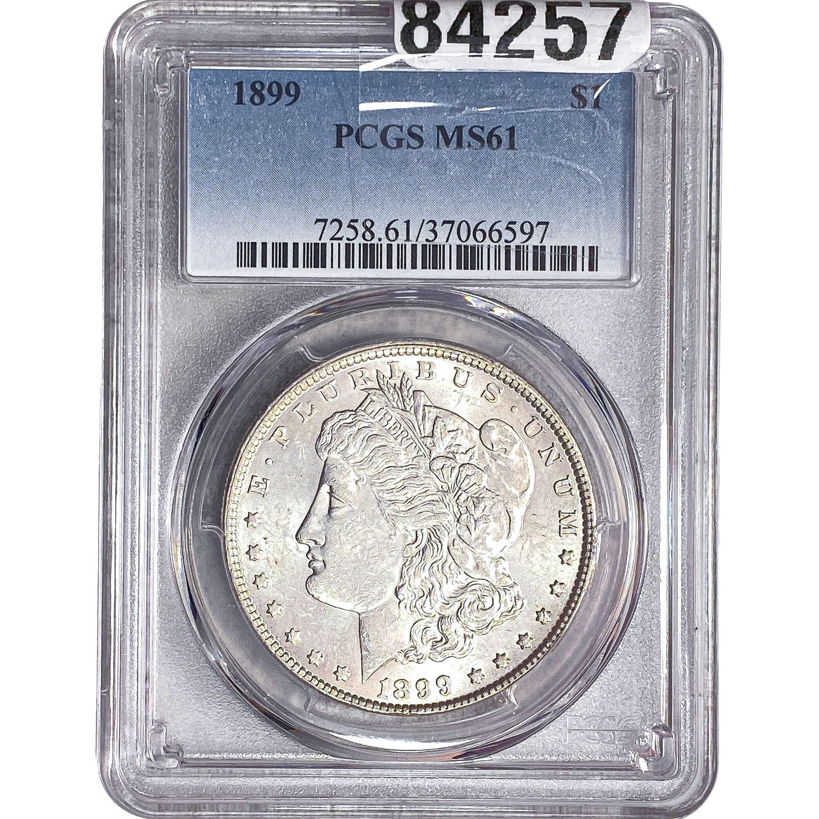 1899 Mercury Silver Dollar PCGS MS61: 1899 Mercury Silver Dollar PCGS MS61