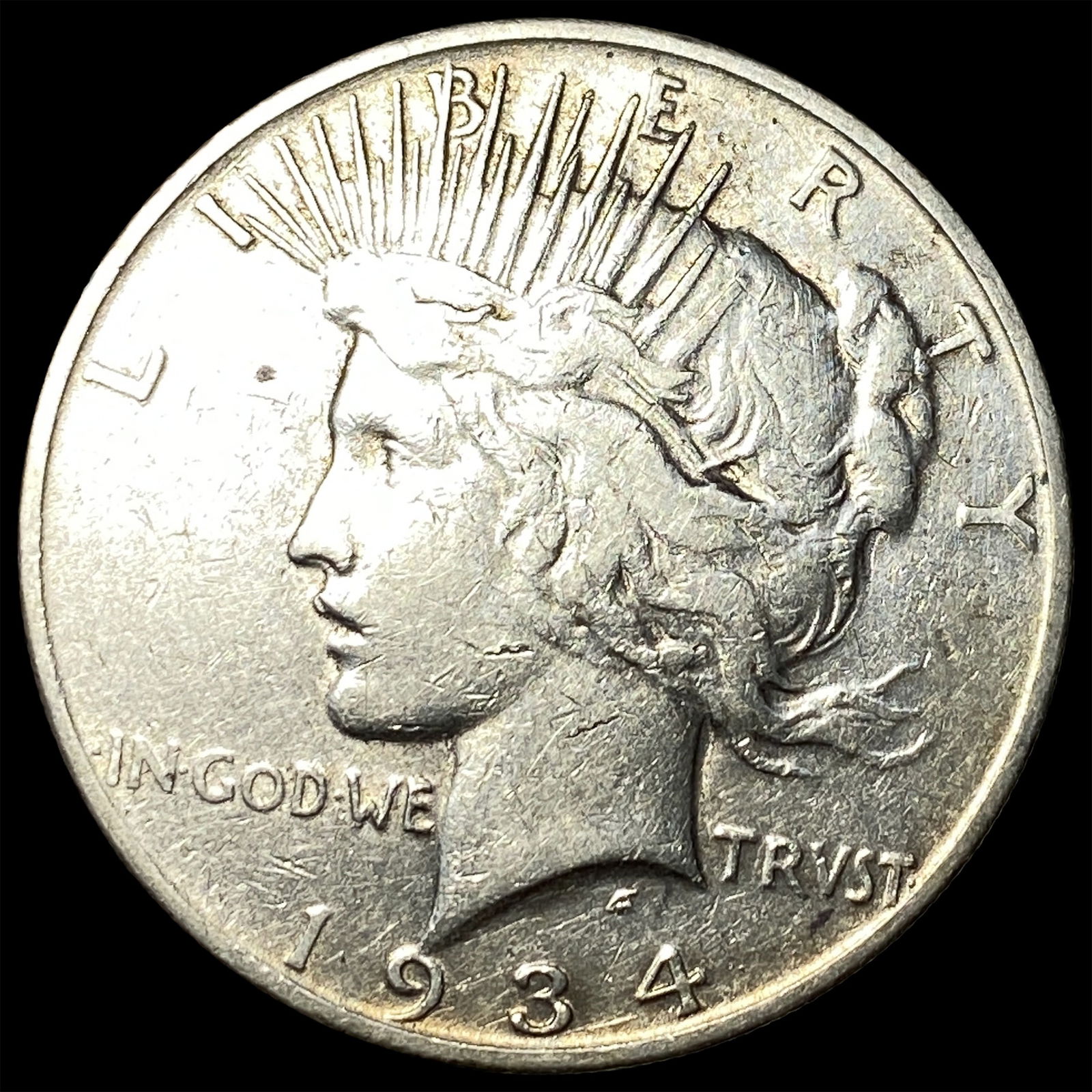 1934-S Peace Silver Dollar LIGHTLY CIRCULATED (1 of 2)