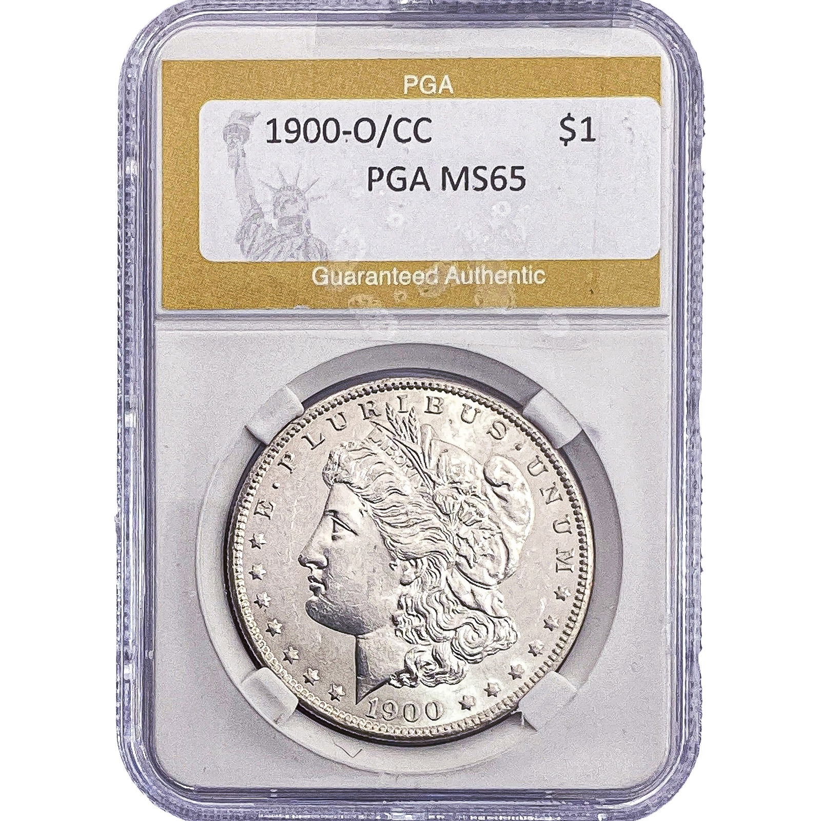 1900-O/CC Morgan Silver Dollar PGA MS65: 1900-O/CC Morgan Silver Dollar PGA MS65