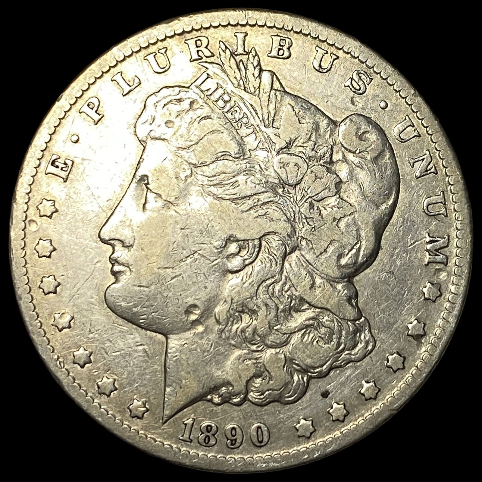 1890-CC Silver Morgan Dollar LIGHTLY CIRCULATED (1 of 2)
