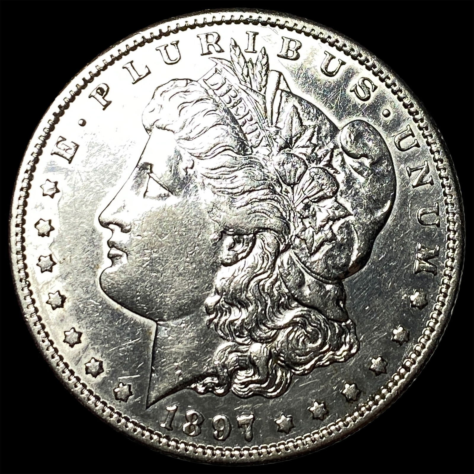 1897 Morgan Silver Dollar CLOSELY UNCIRCULATED: 1897 Morgan Silver Dollar CLOSELY UNCIRCULATED