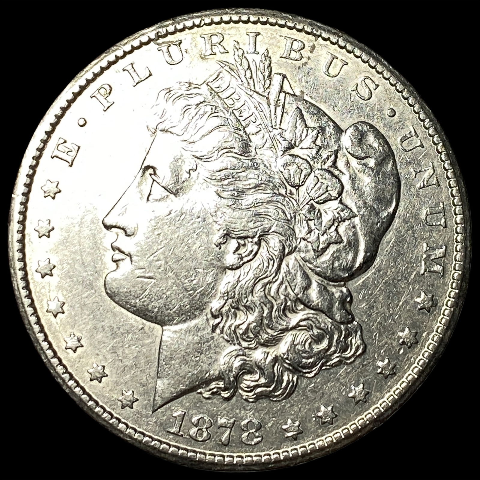 1878-CC Silver Morgan Dollar CLOSELY UNCIRCULATED: 1878-CC Silver Morgan Dollar CLOSELY UNCIRCULATED